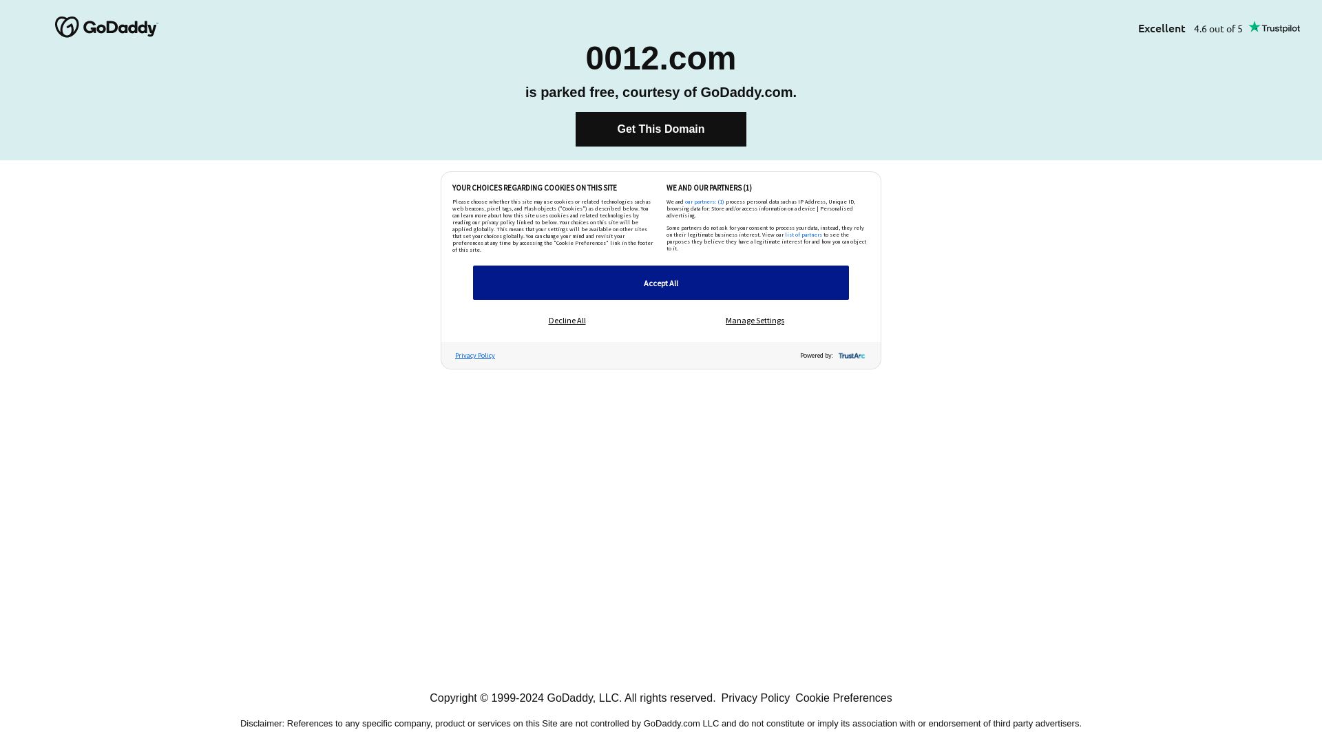 Estado web 0012.com está   ONLINE