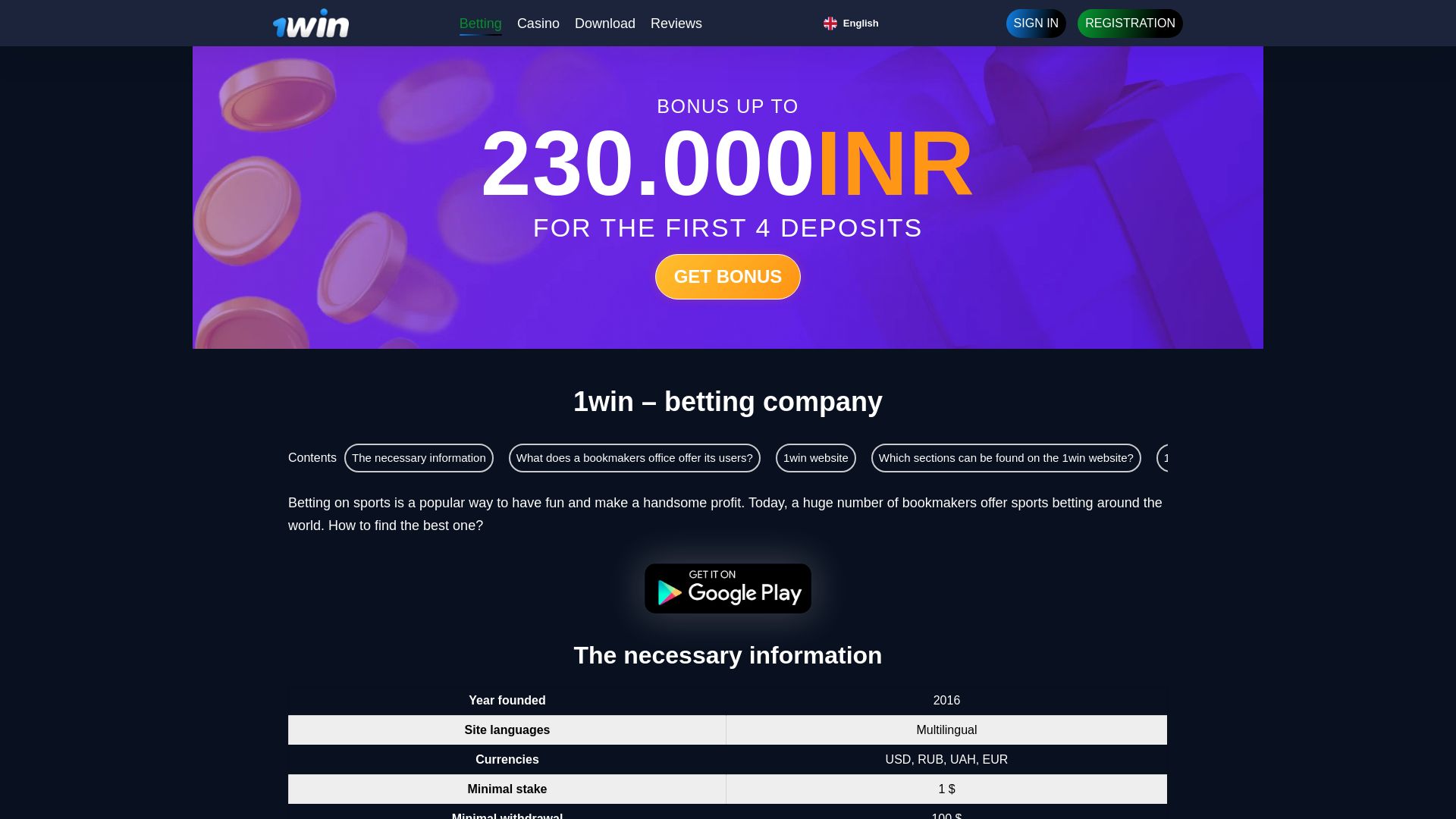 Estado web 1win-bet.com está   ONLINE
