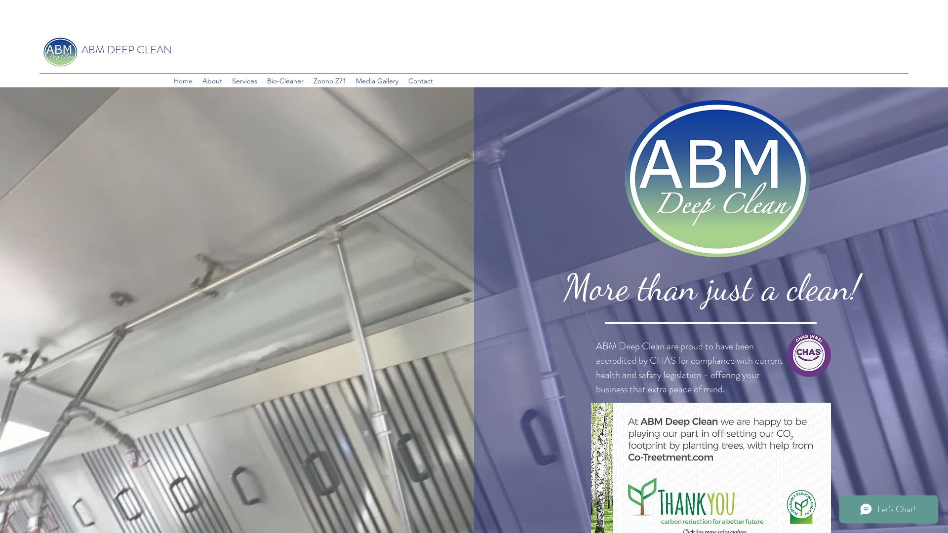 Estado web abmdeepclean.co.uk está   ONLINE