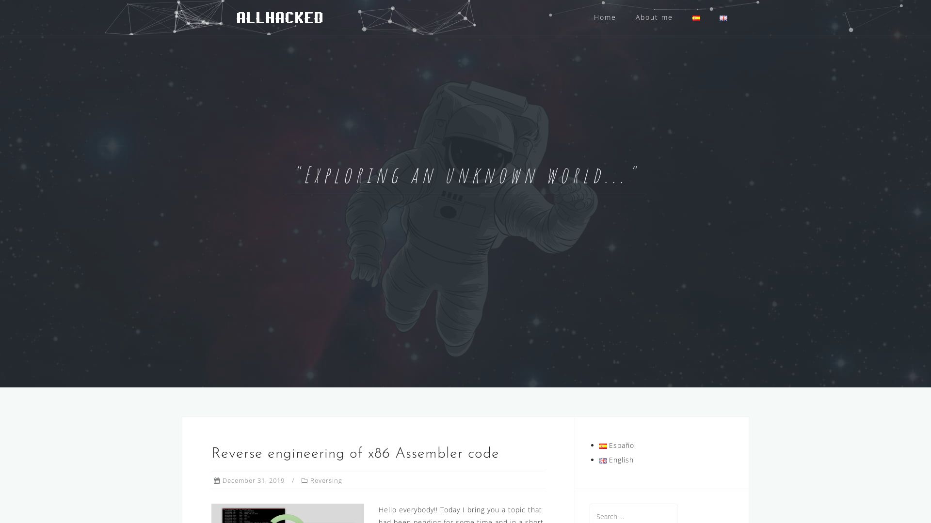 Estado web allhacked.com está   ONLINE