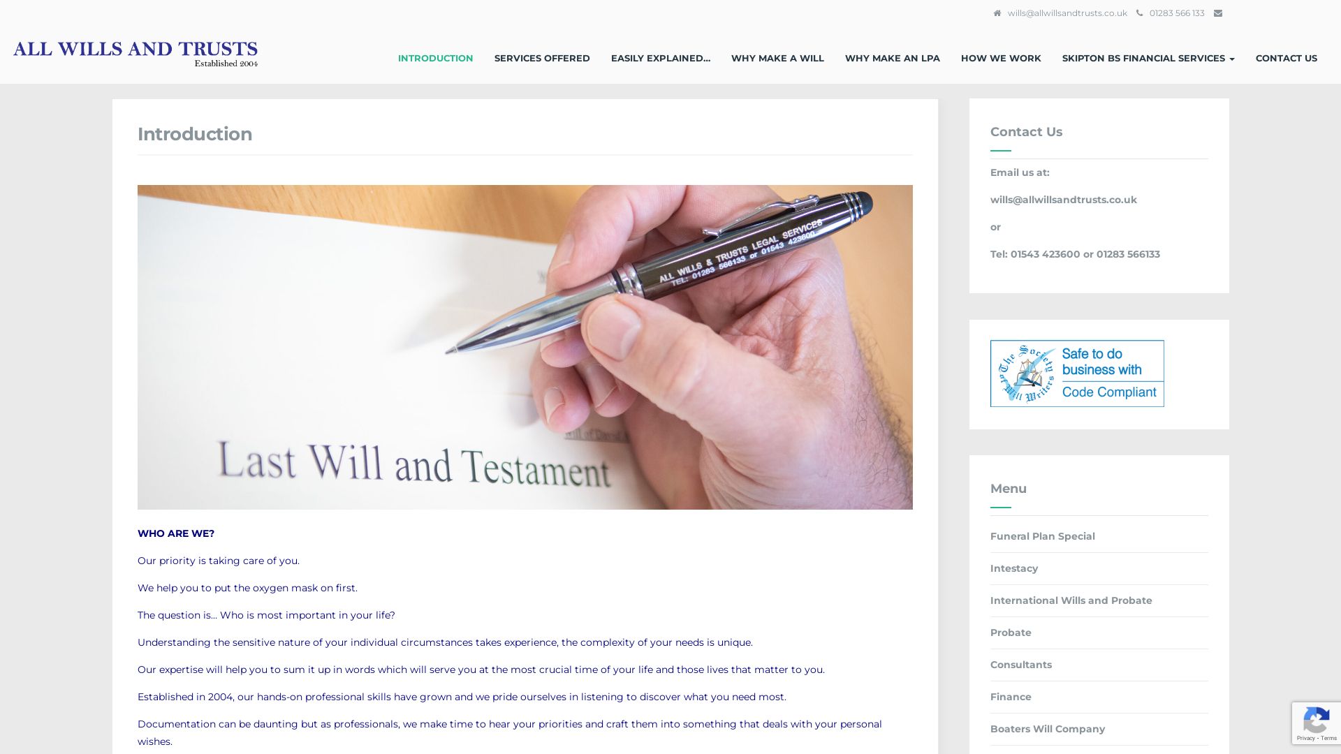 Estado web allwillsandtrusts.co.uk está   ONLINE