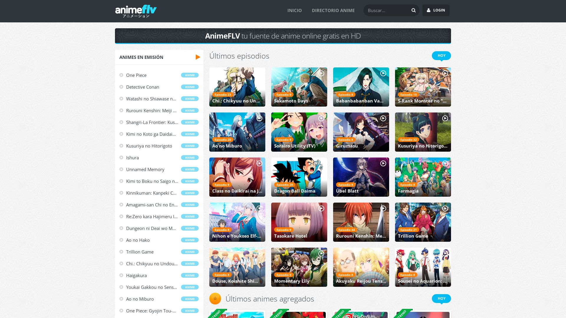 Estado web animeflv.net está   ONLINE