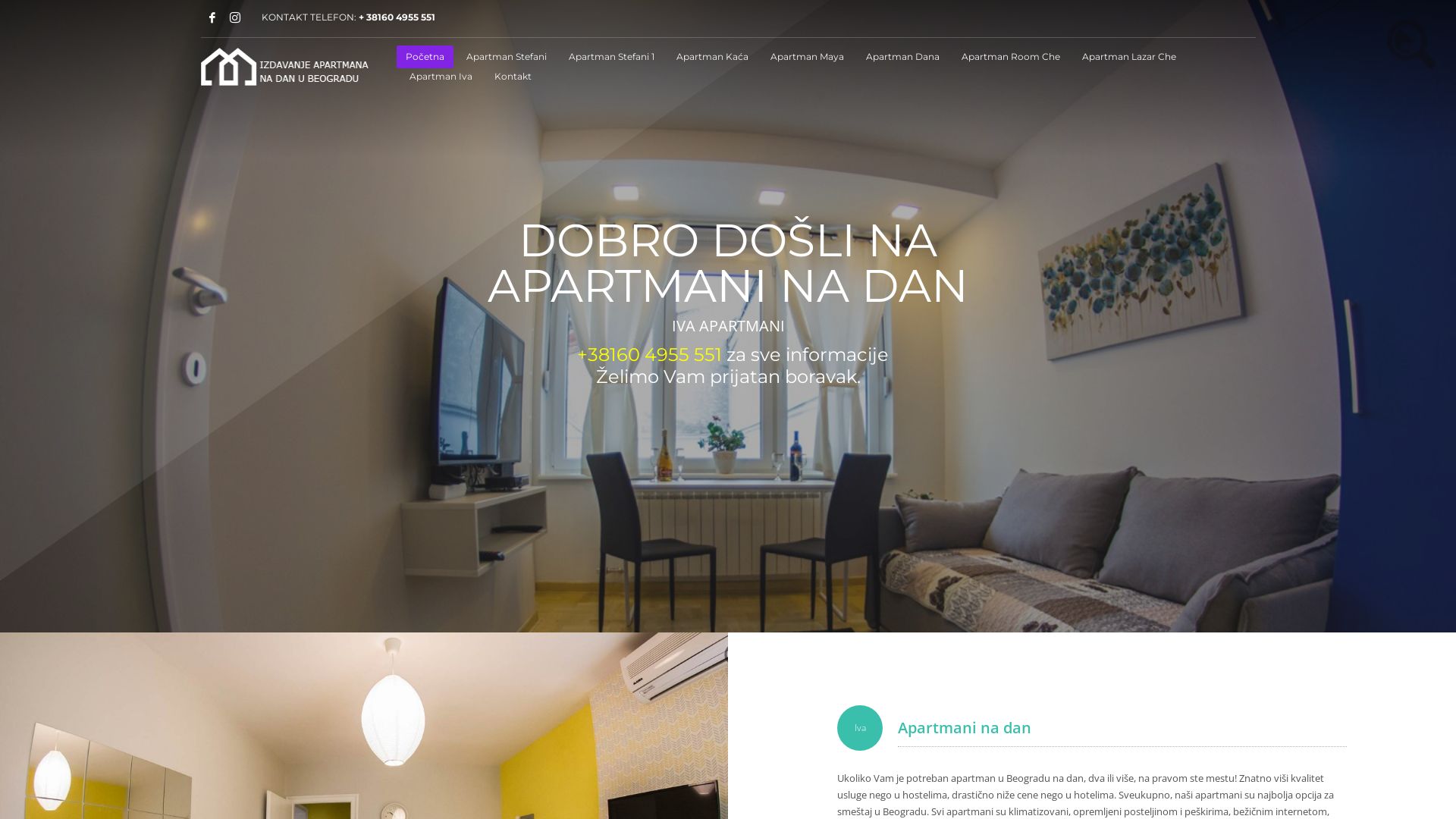 Estado web apartmaninadan.rs está   ONLINE