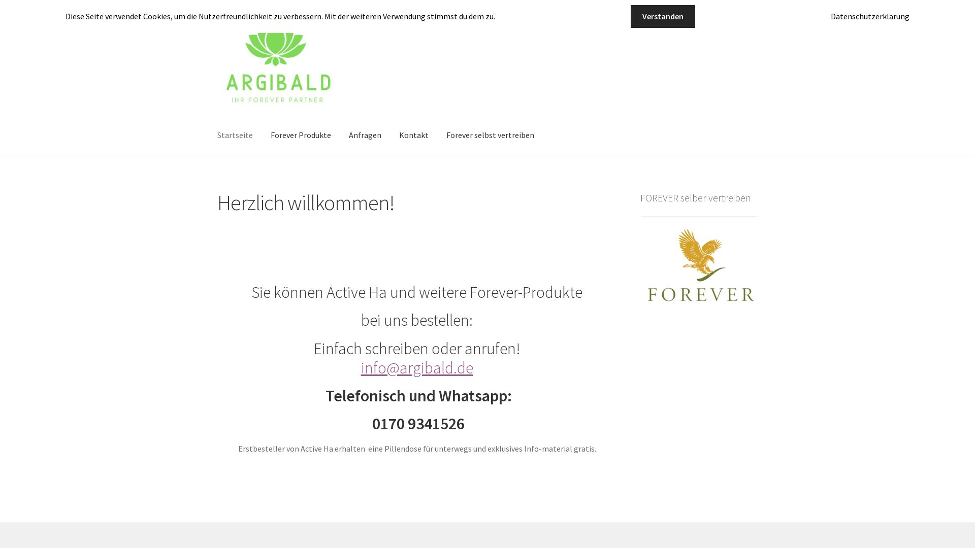 Estado web argibald.de está   ONLINE