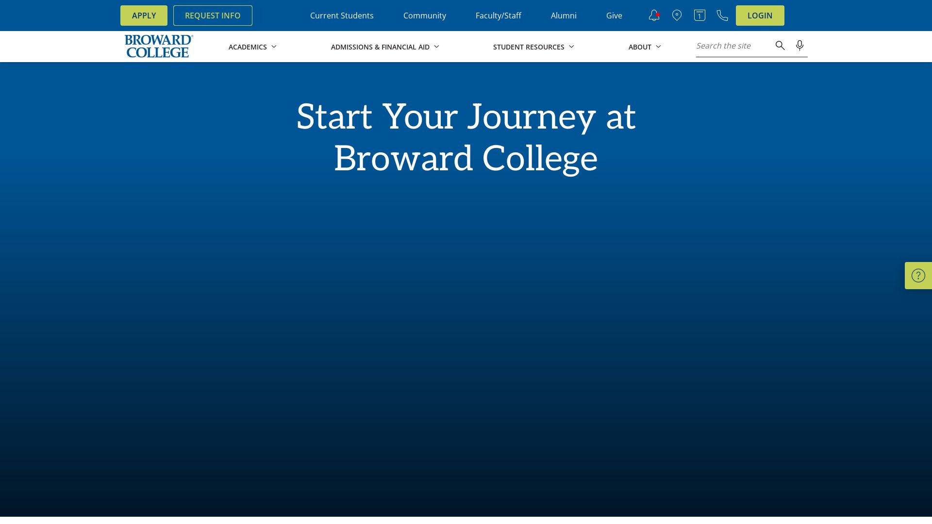 Estado web broward.edu está   ONLINE