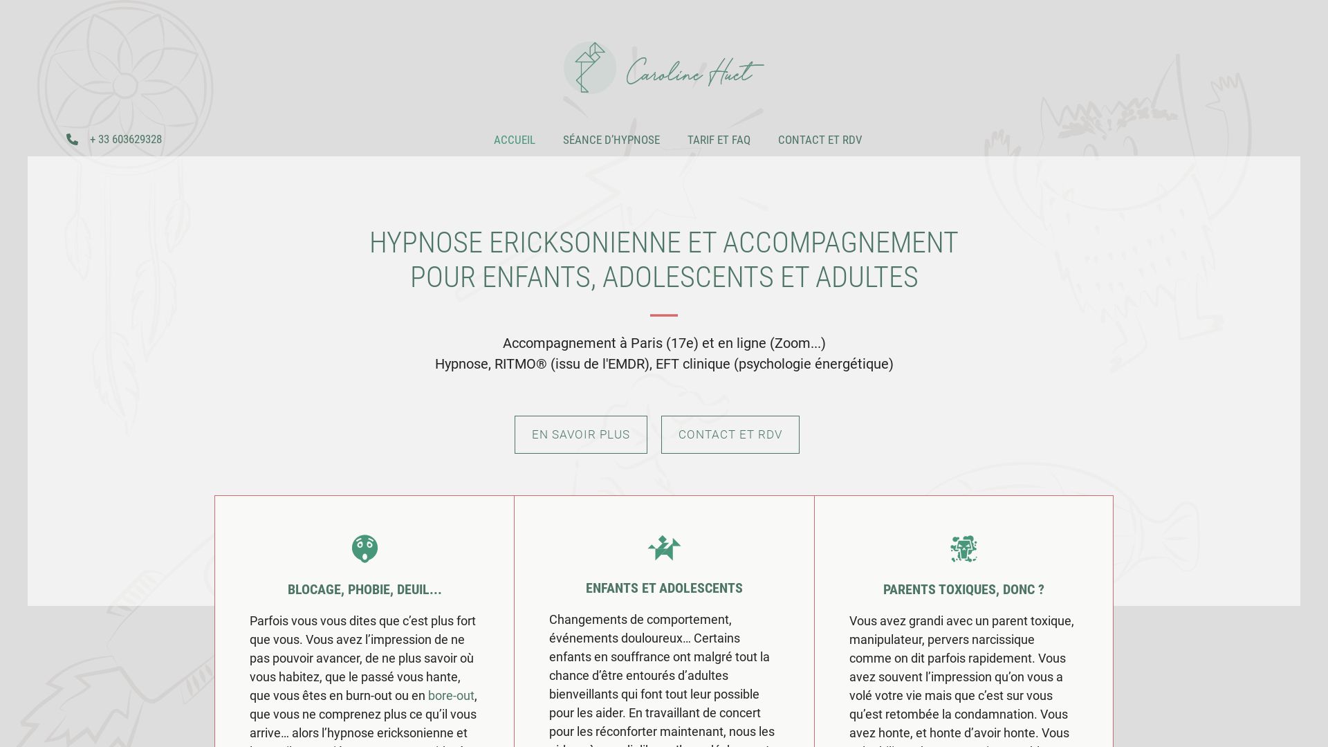 Estado web carolinehuet.fr está   ONLINE