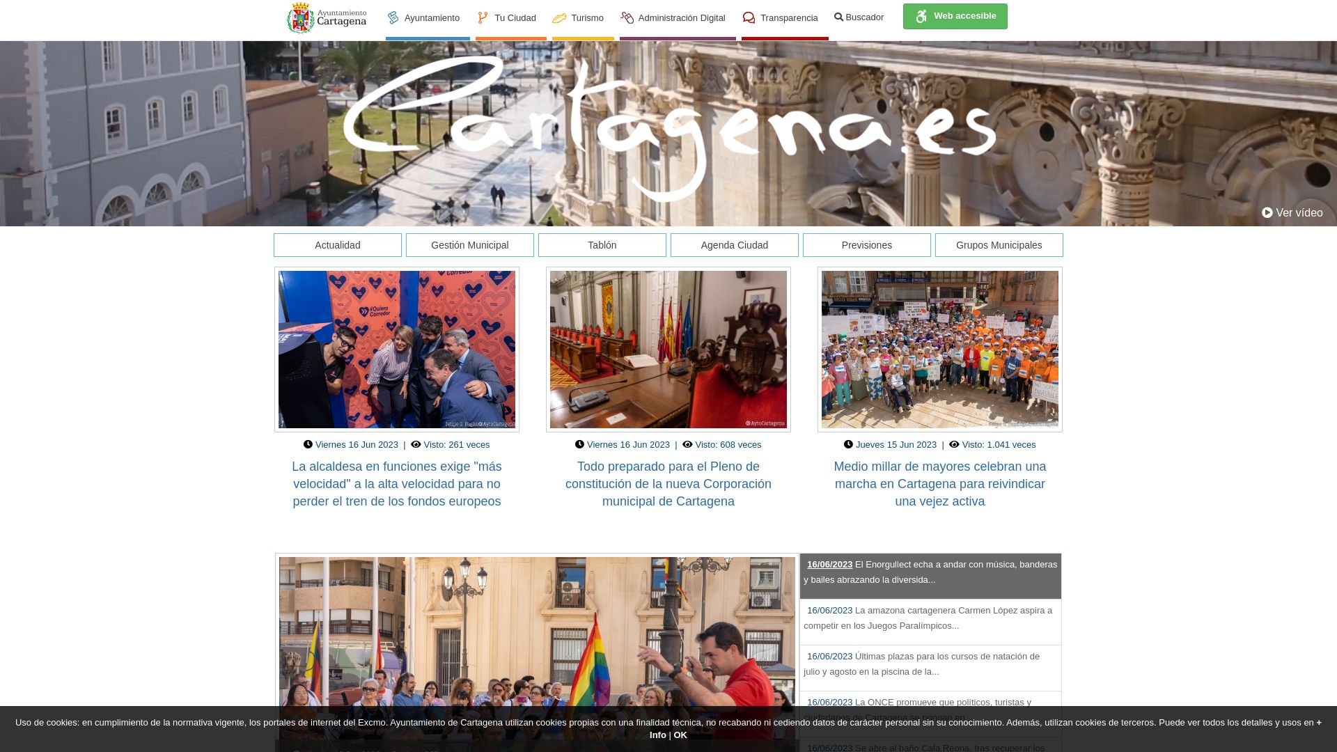 Estado web cartagena.es está   ONLINE