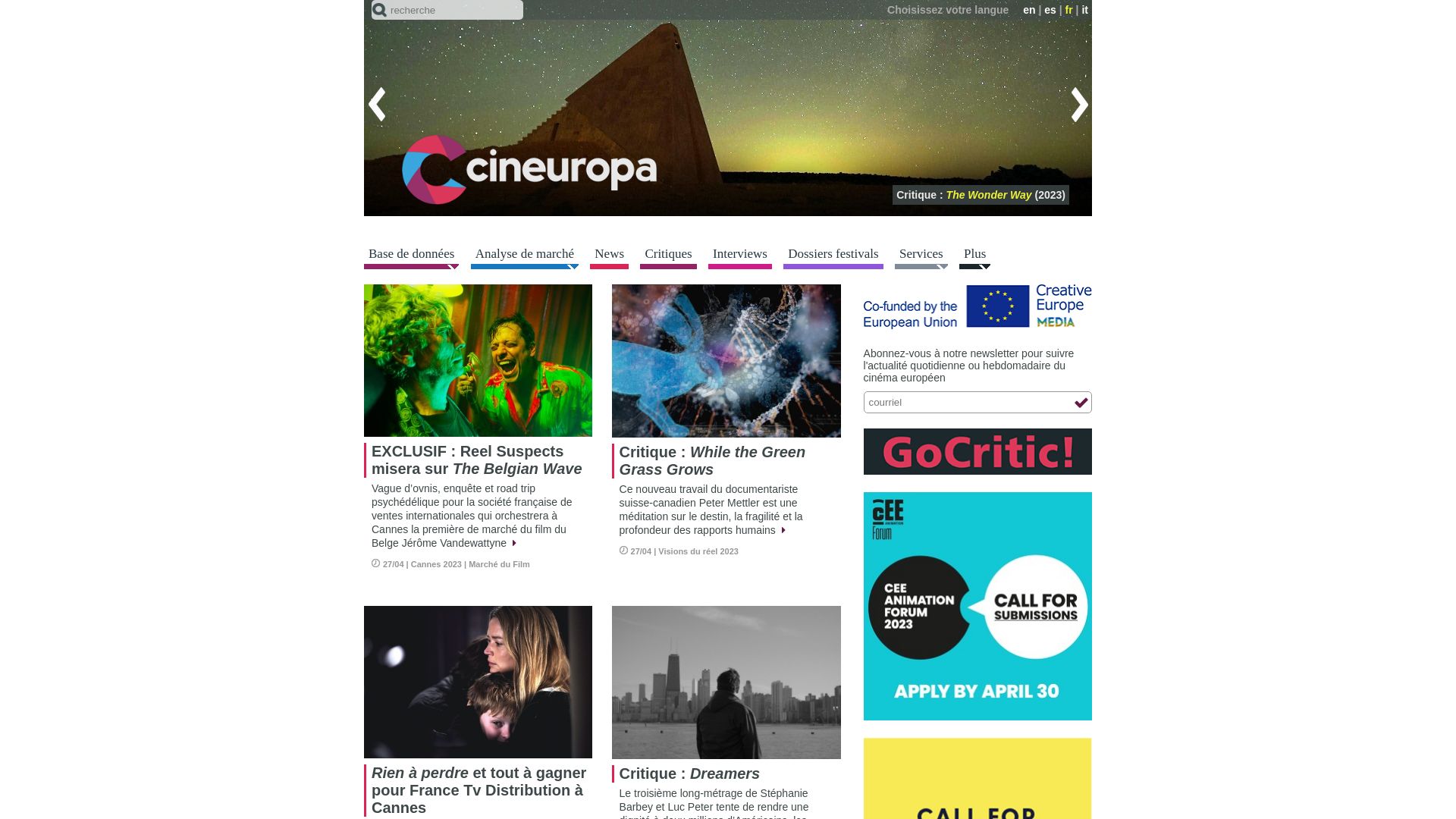 Estado web cineuropa.org está   ONLINE