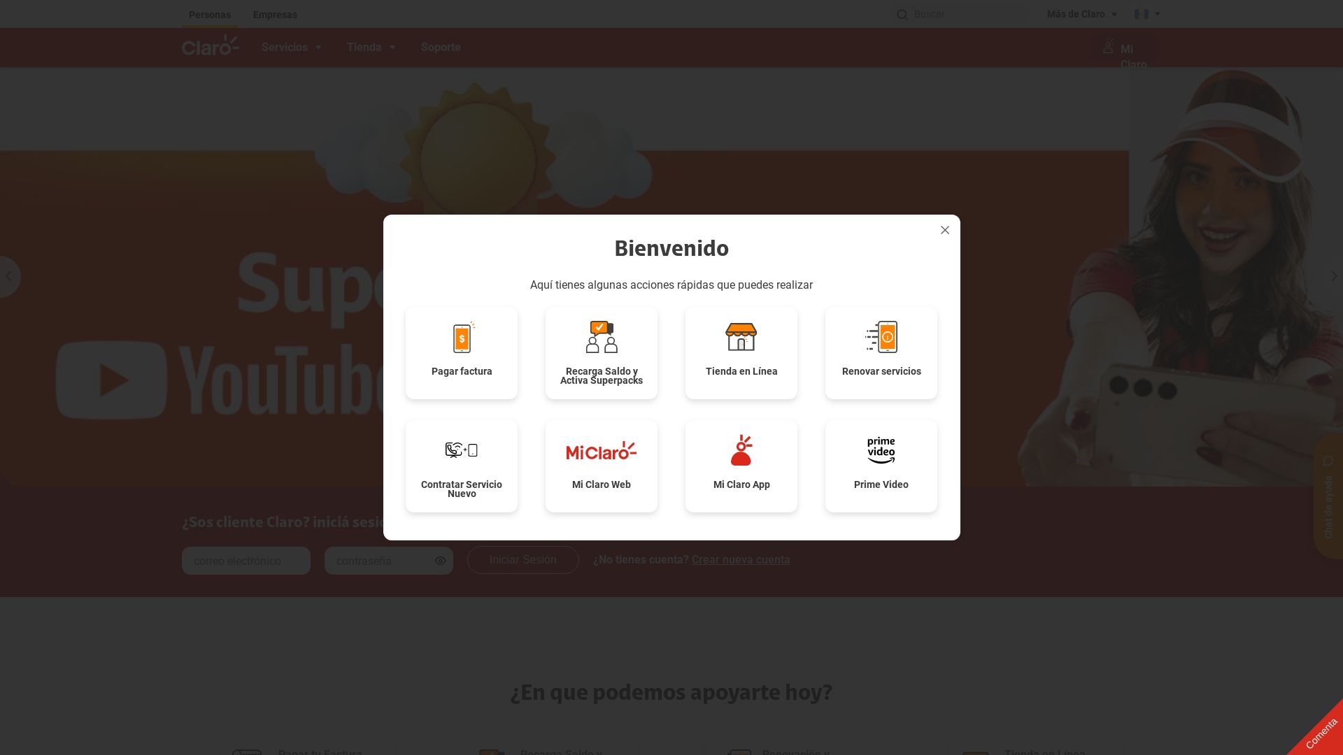 Estado web claro.com.gt está   ONLINE
