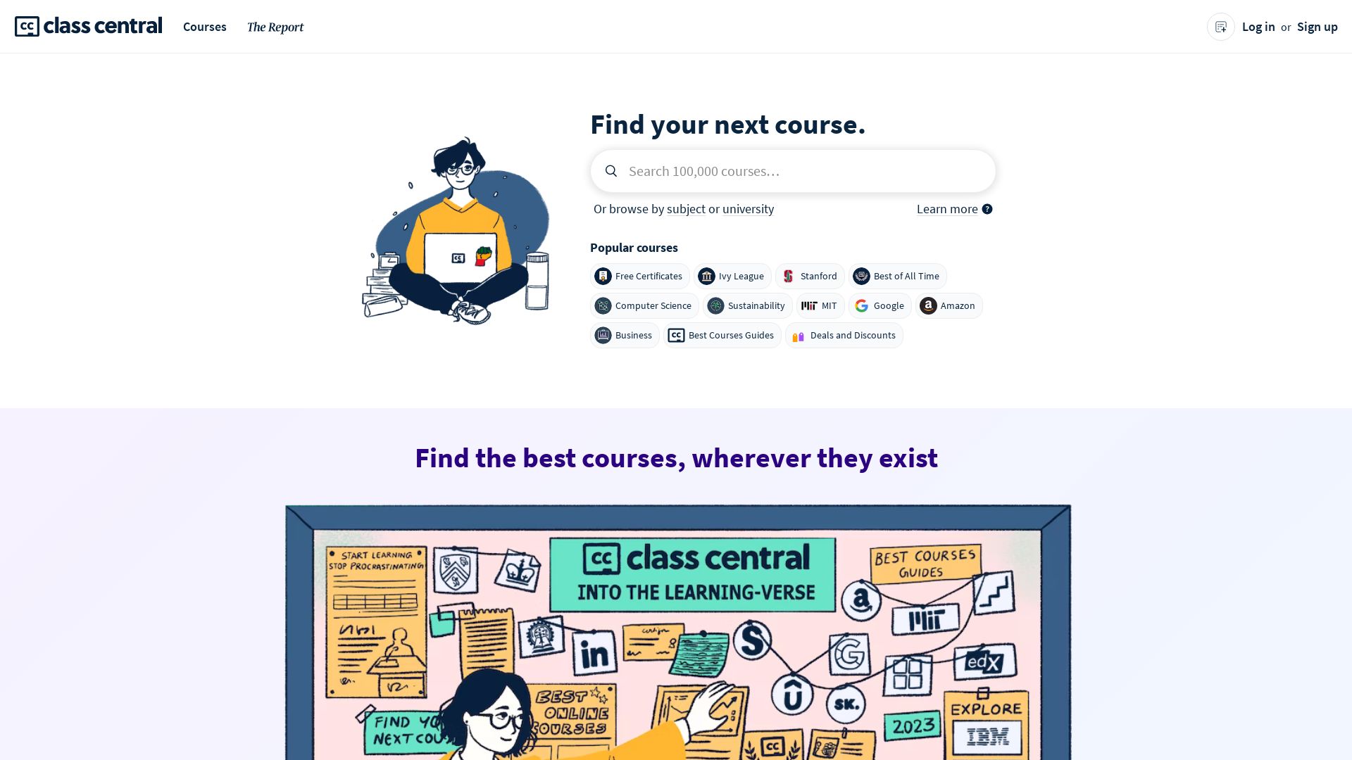 Estado web classcentral.com está   ONLINE