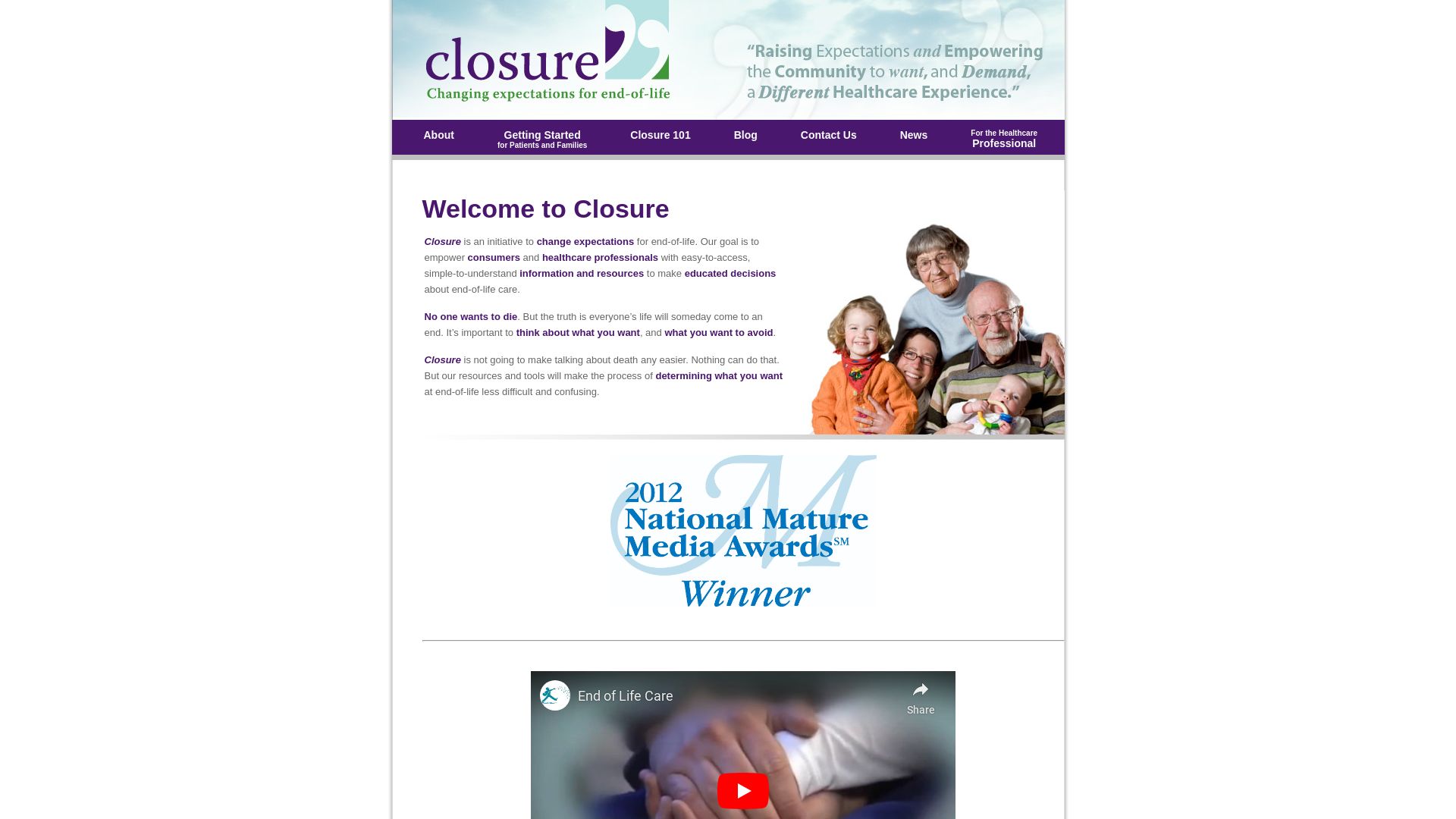 Estado web closure.org está   ONLINE