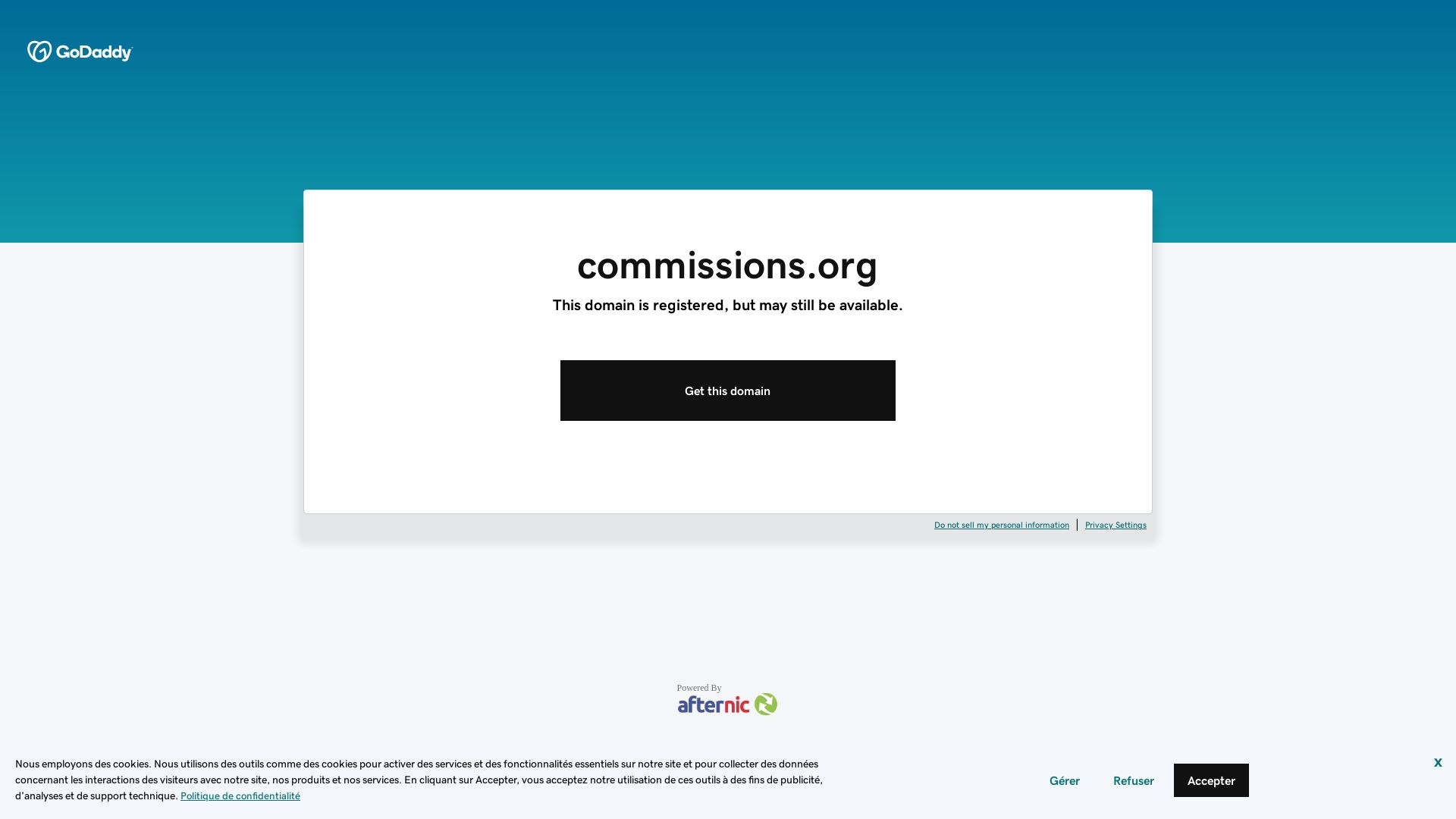 Estado web commissions.org está   ONLINE