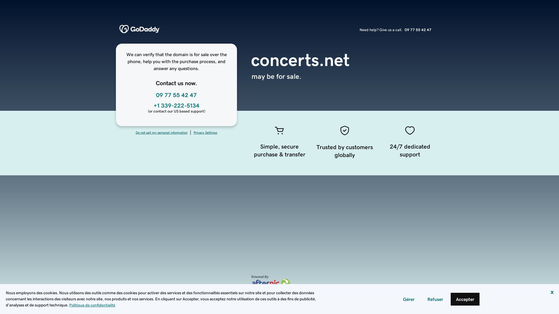 Estado web concerts.net está   ONLINE