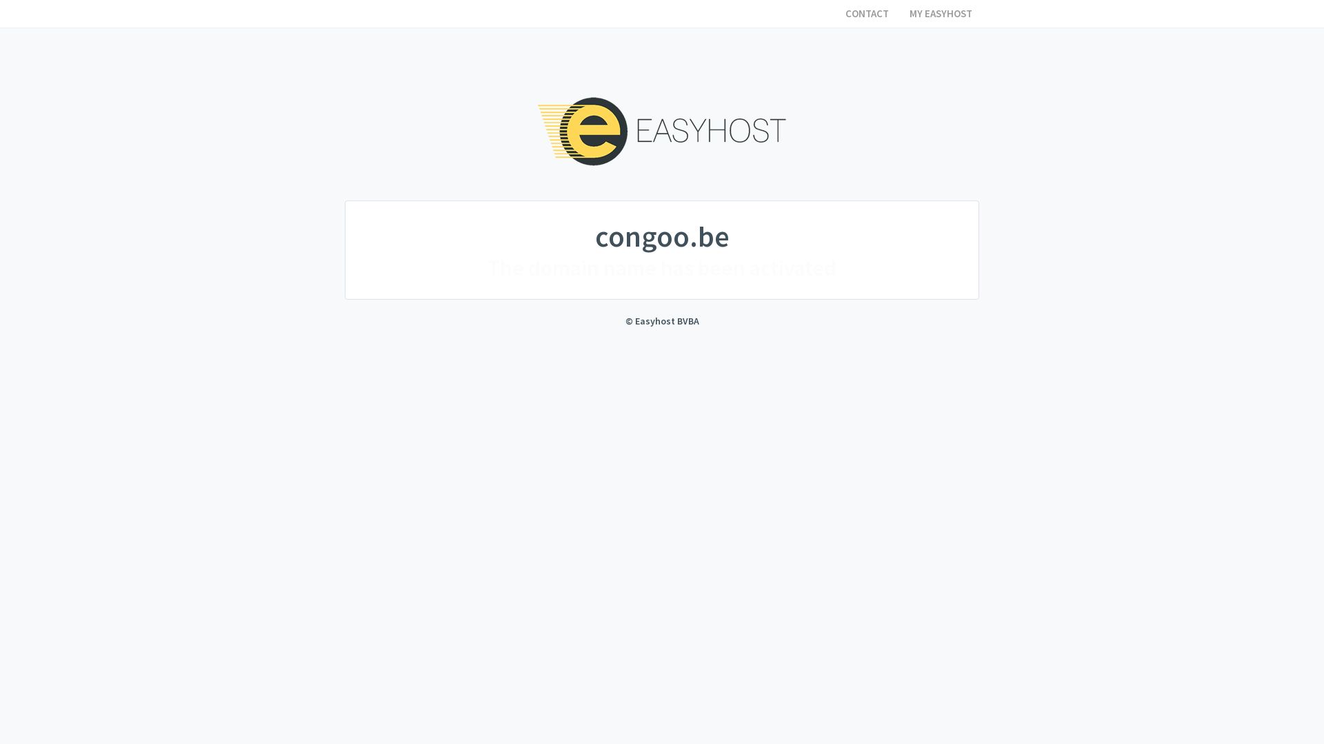Estado web congoo.be está   ONLINE