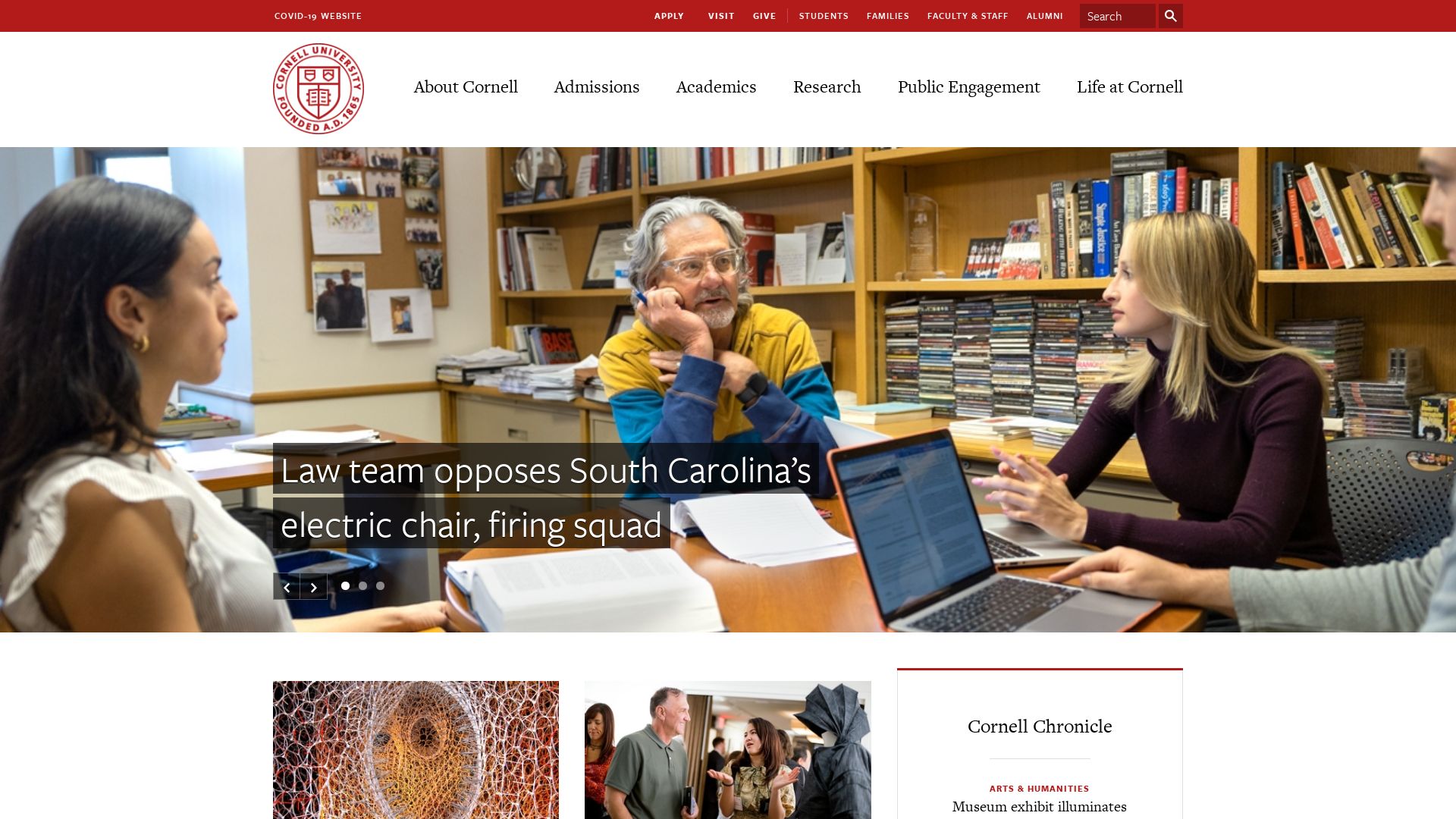 Estado web cornell.edu está   ONLINE
