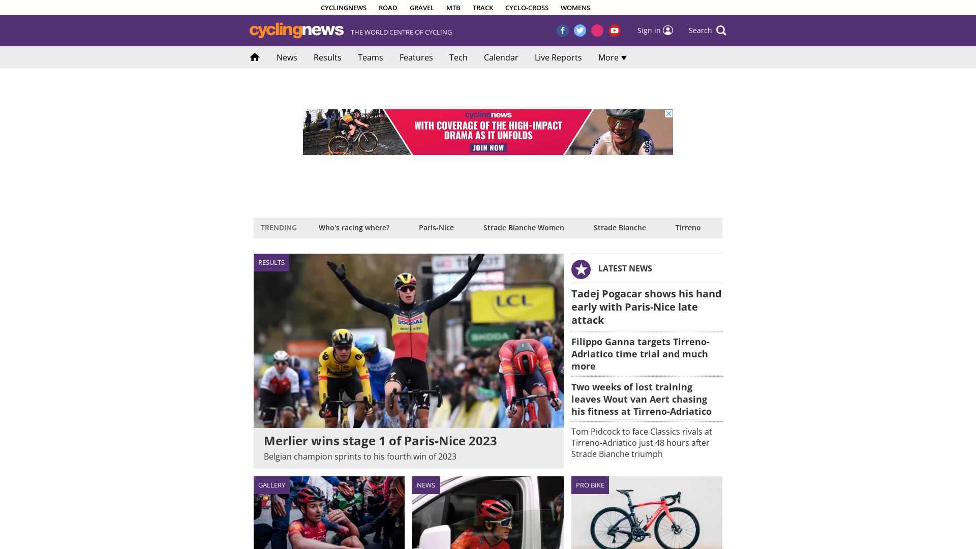 Estado web cyclingnews.com está   ONLINE