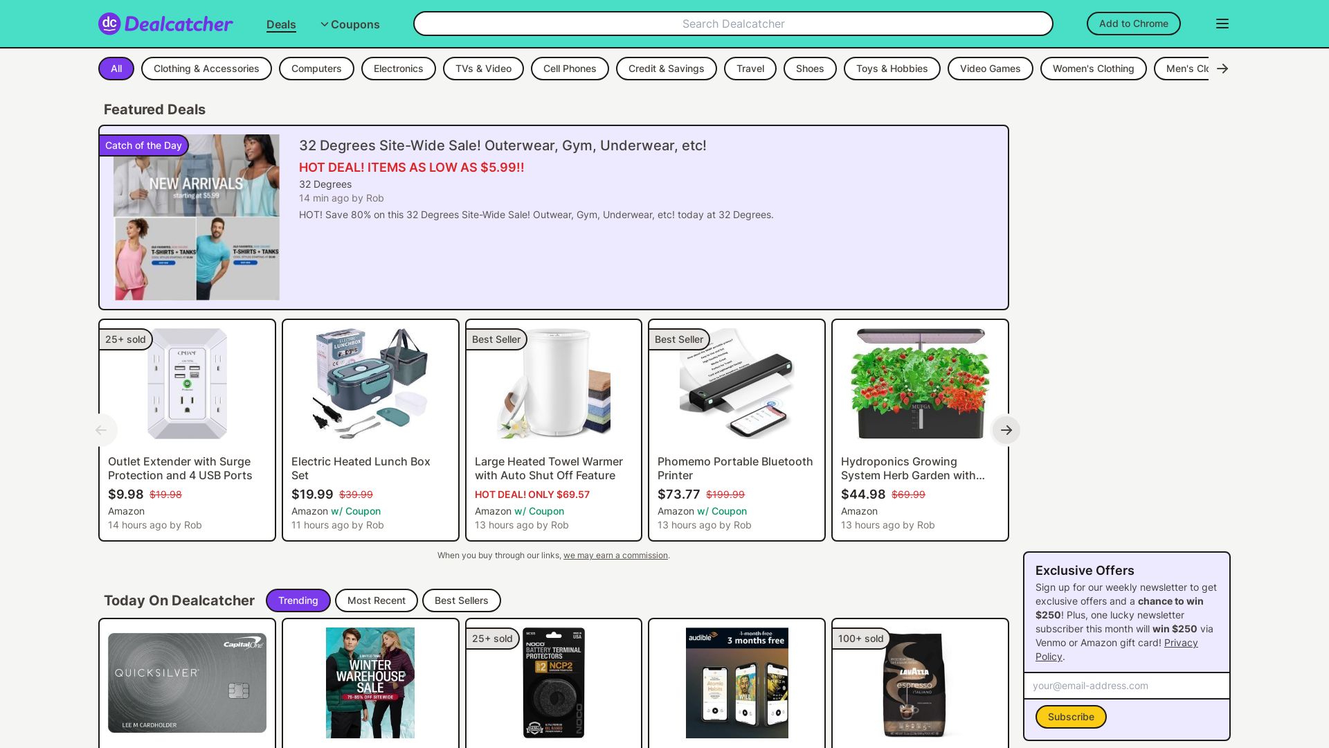Estado web dealcatcher.com está   ONLINE