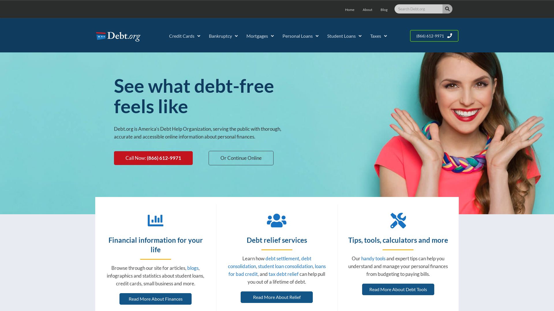 Estado web debt.org está   ONLINE