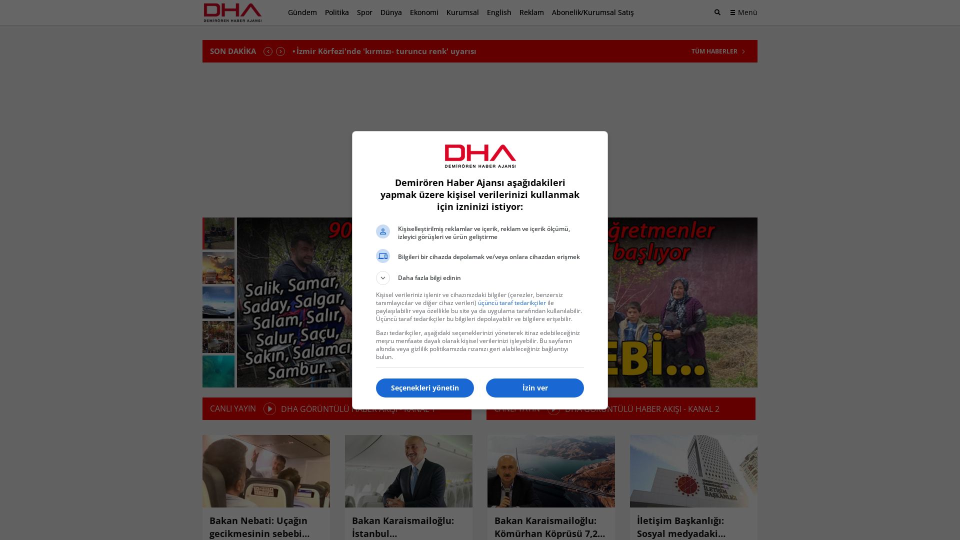 Estado web dha.com.tr está   ONLINE