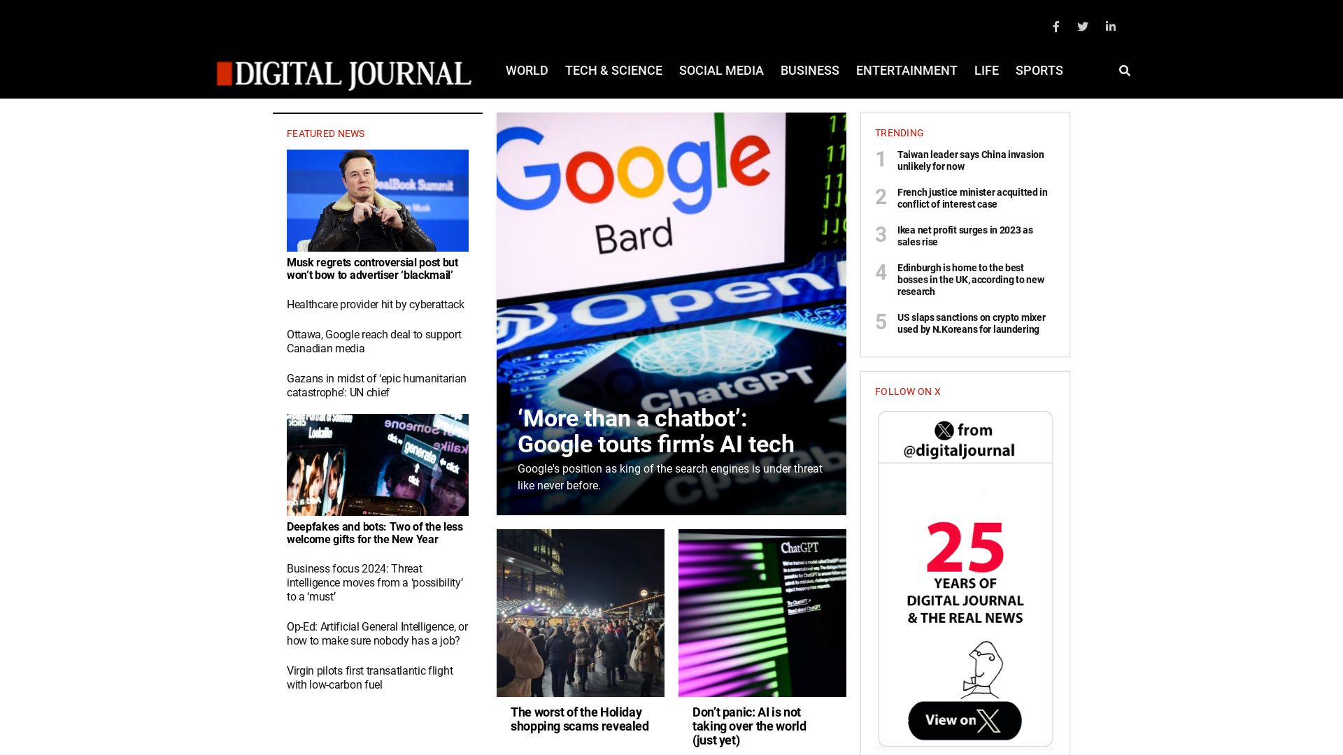 Estado web digitaljournal.com está   ONLINE
