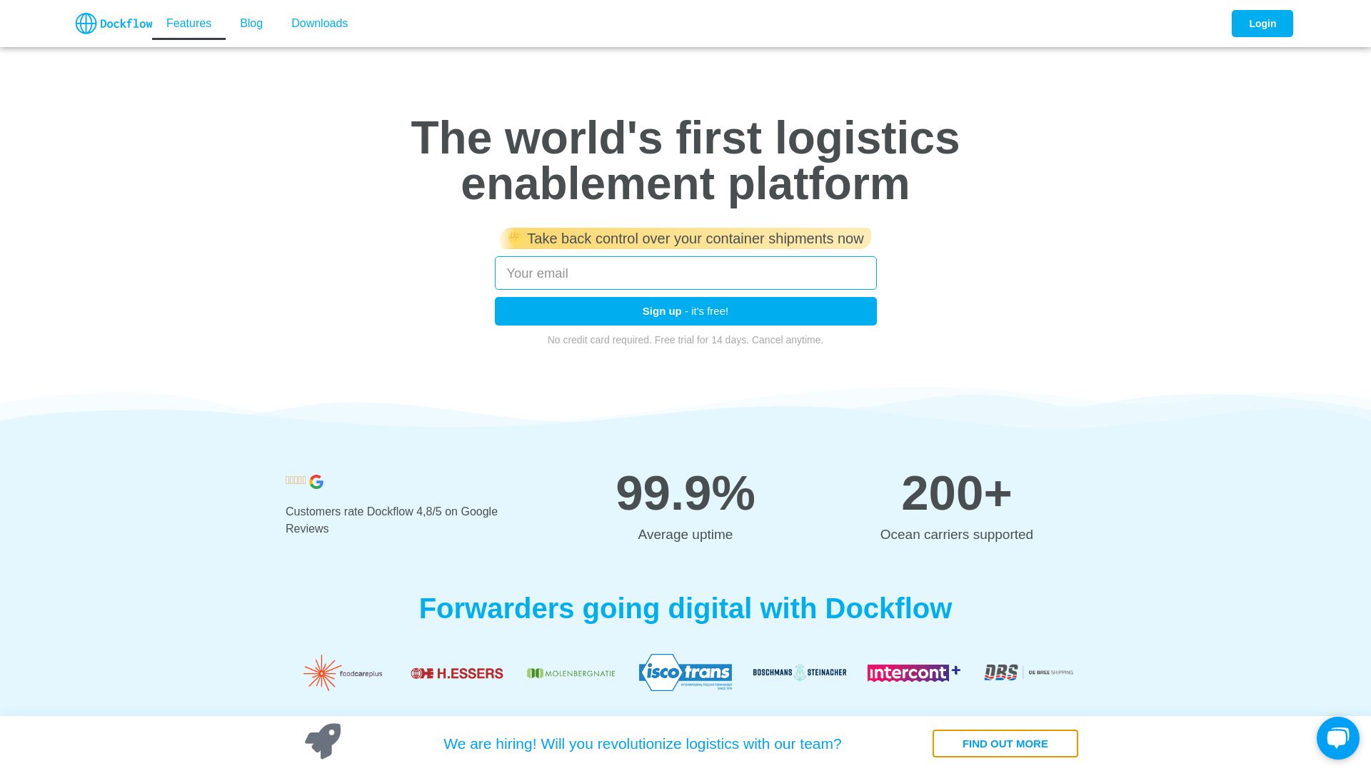 Estado web dockflow.com está   ONLINE