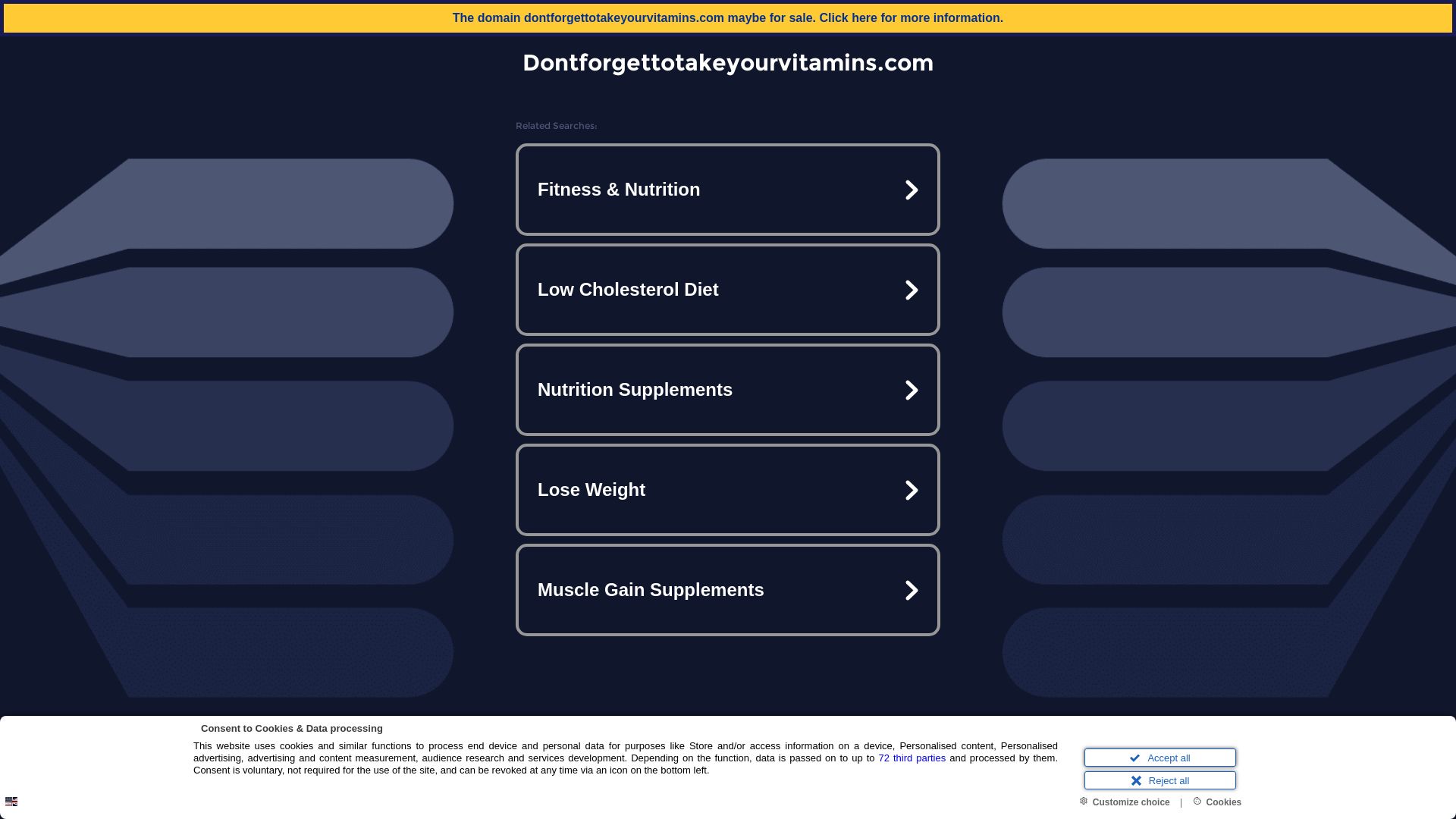 Estado web dontforgettotakeyourvitamins.com está   ONLINE