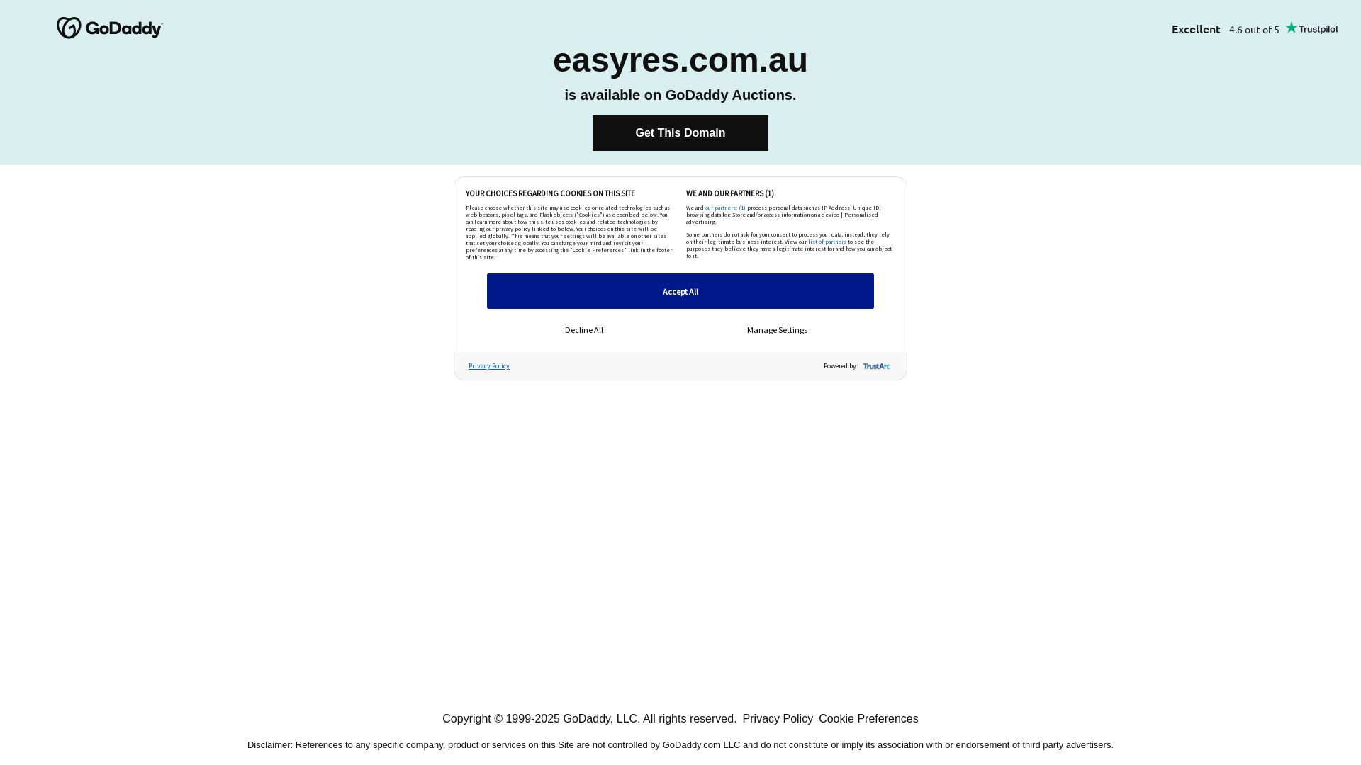 Estado web easyres.com.au está   ONLINE