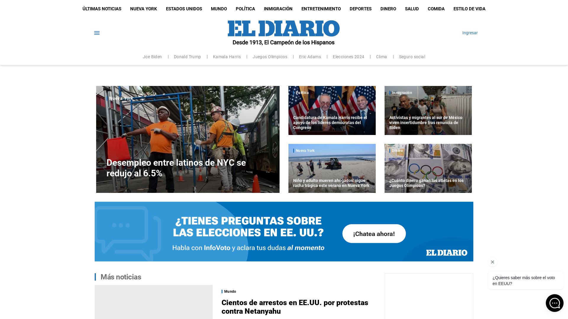 Estado web eldiariony.com está   ONLINE