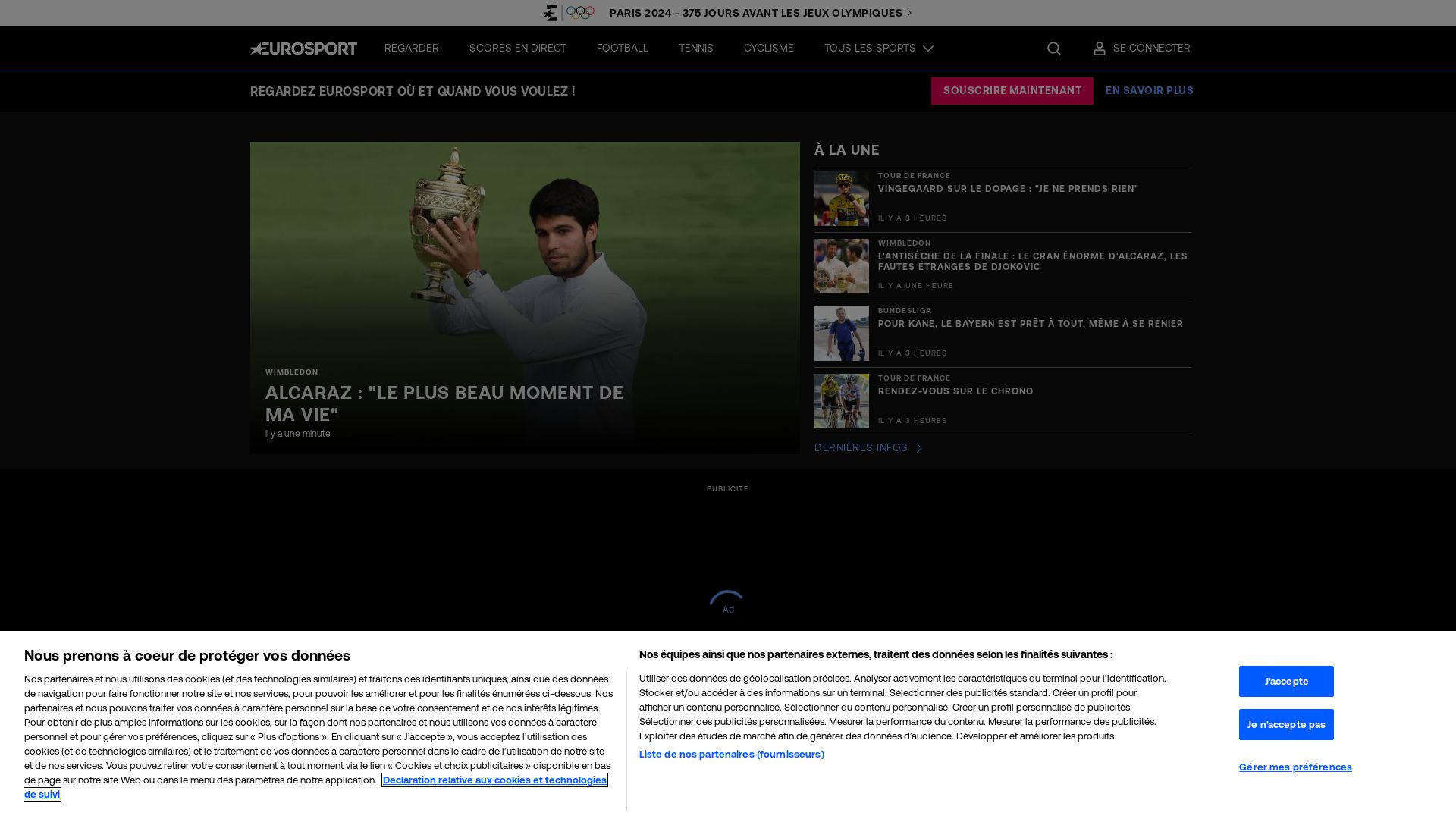 Estado web eurosport.fr está   ONLINE