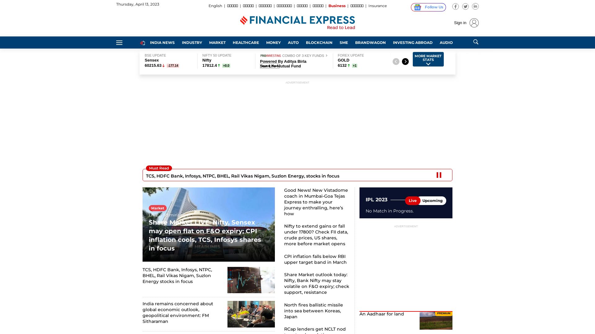Estado web financialexpress.com está   ONLINE