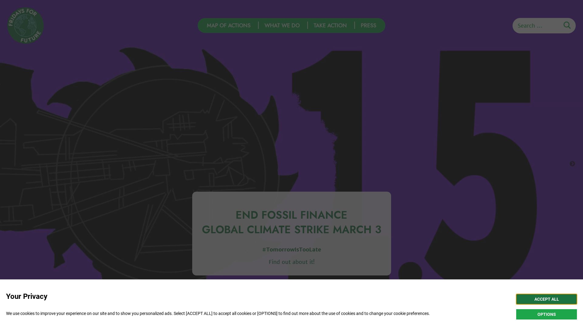 Estado web fridaysforfuture.org está   ONLINE