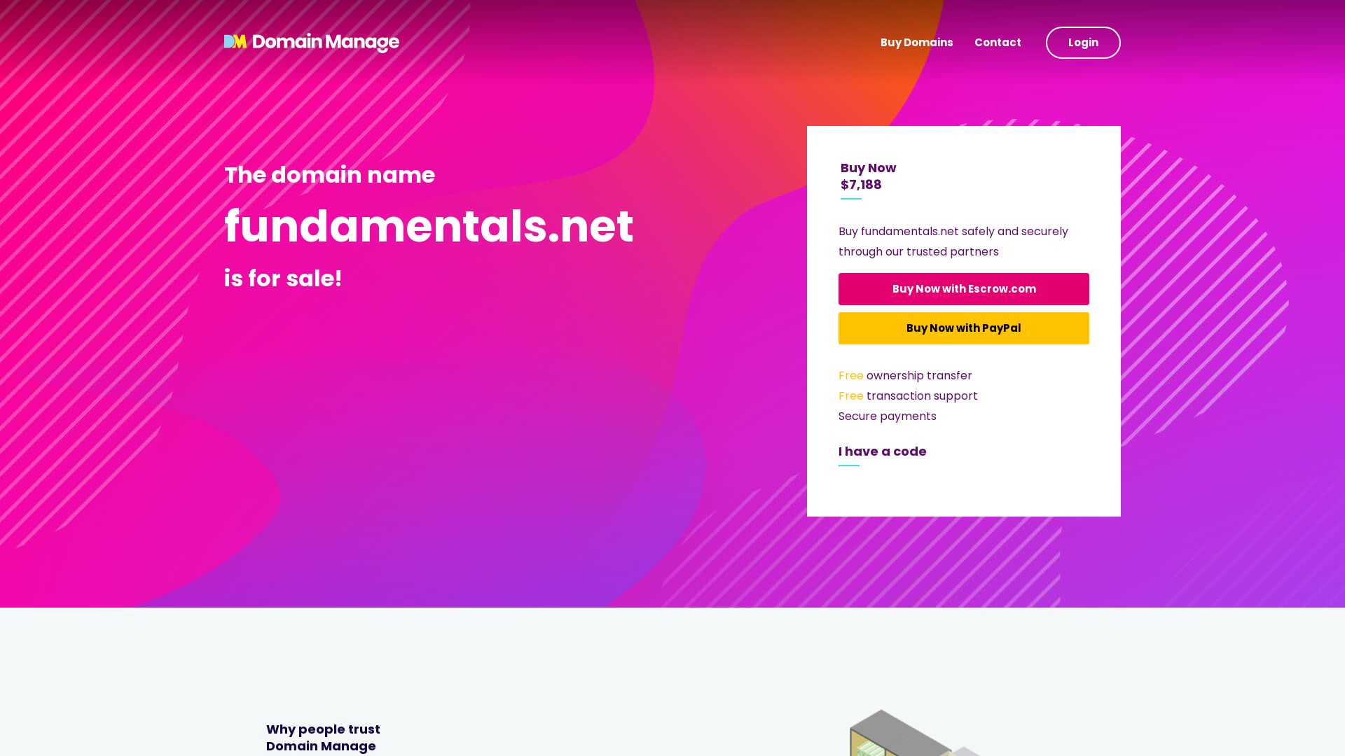 Estado web fundamentals.net está   ONLINE