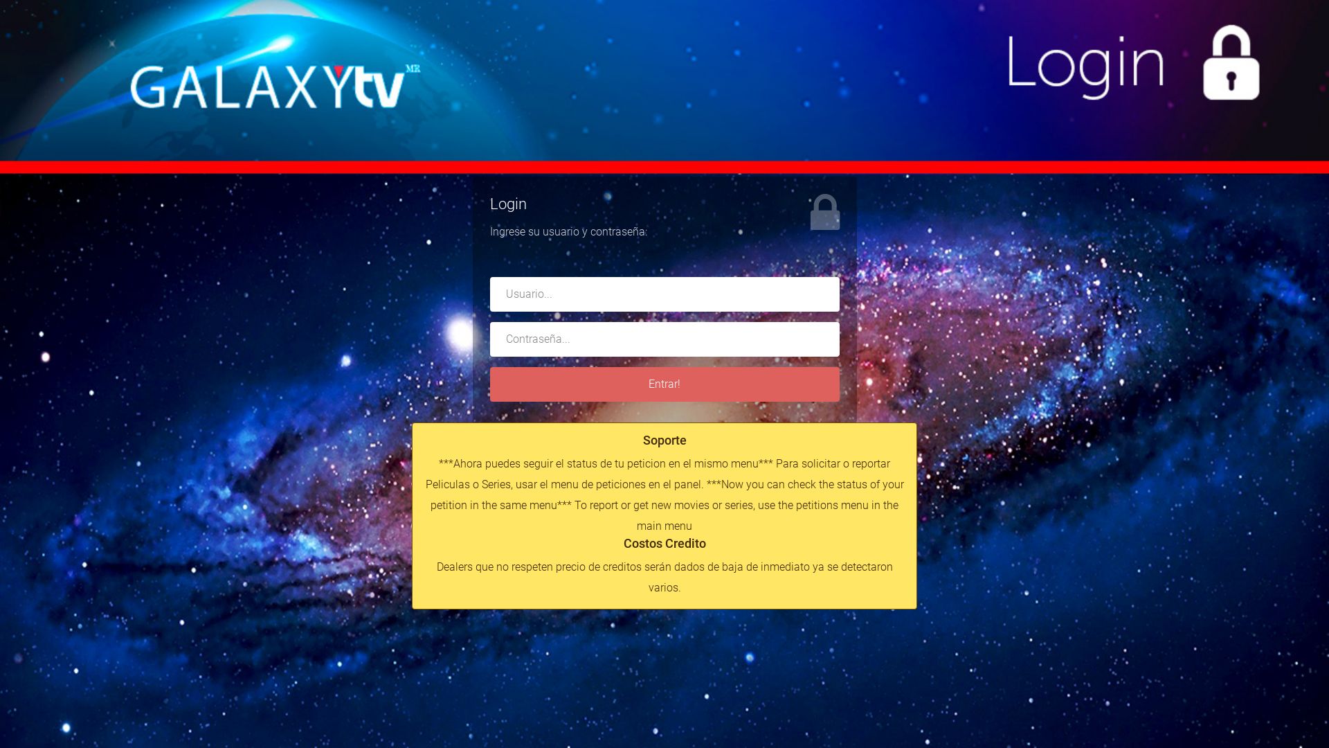 Estado web galaxytv.mx está   ONLINE