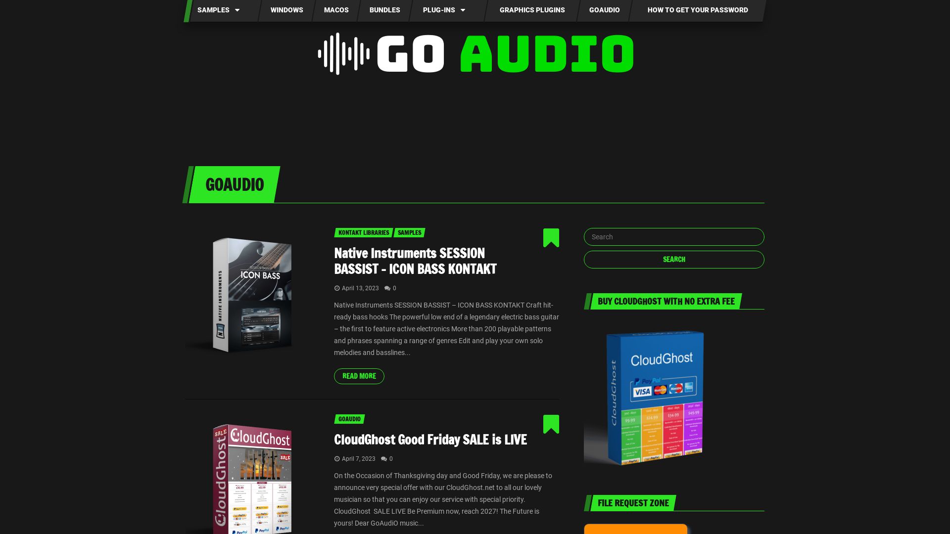 Estado web goaudio.cc está   ONLINE