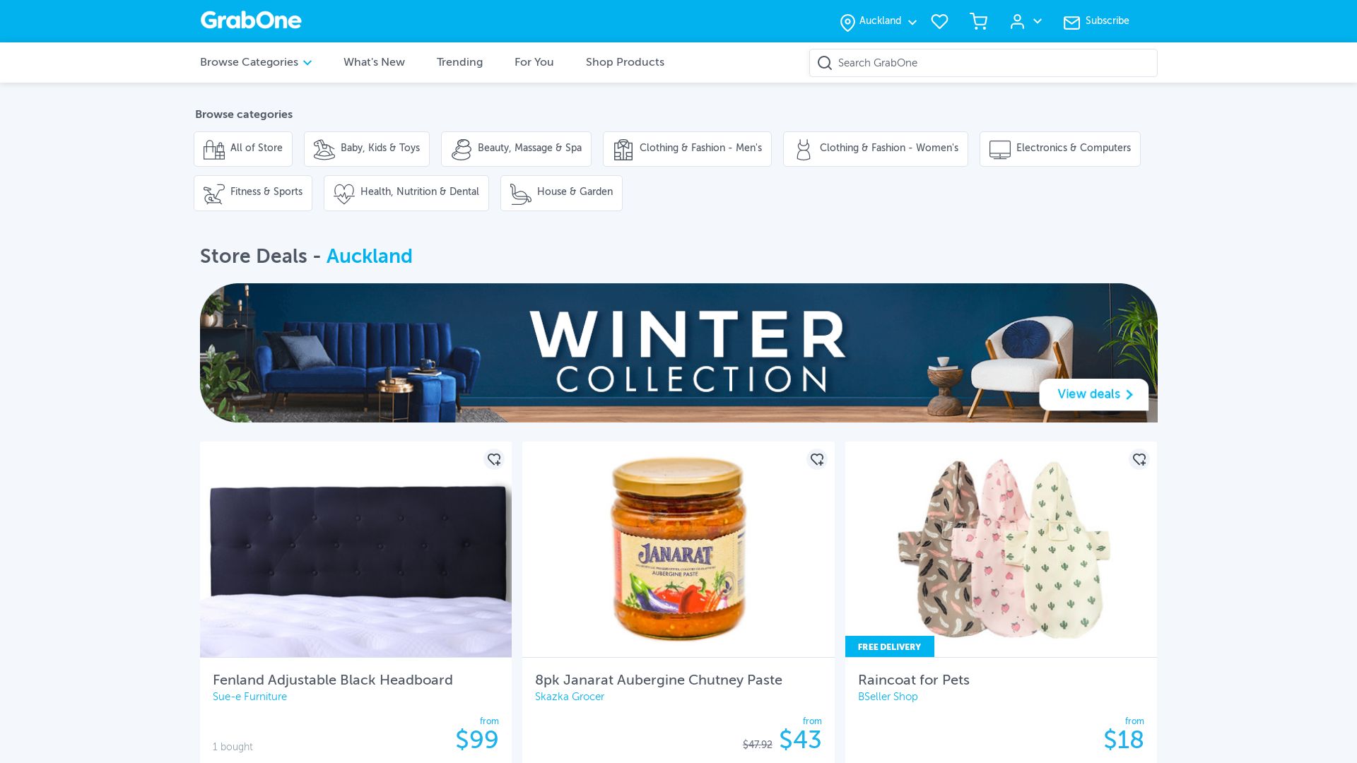 Estado web grabonestore.co.nz está   ONLINE