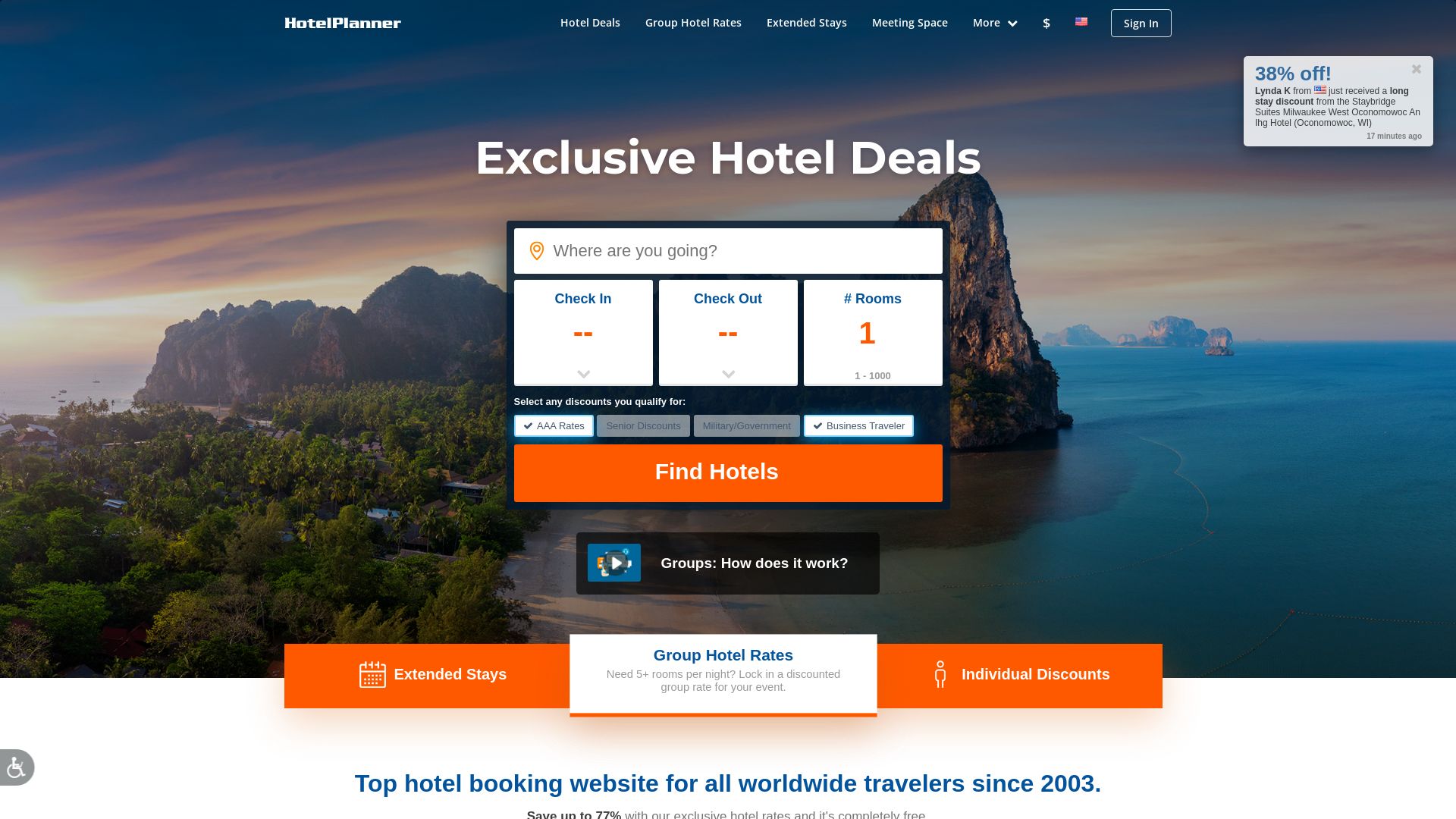 Estado web hotelplanner.com está   ONLINE