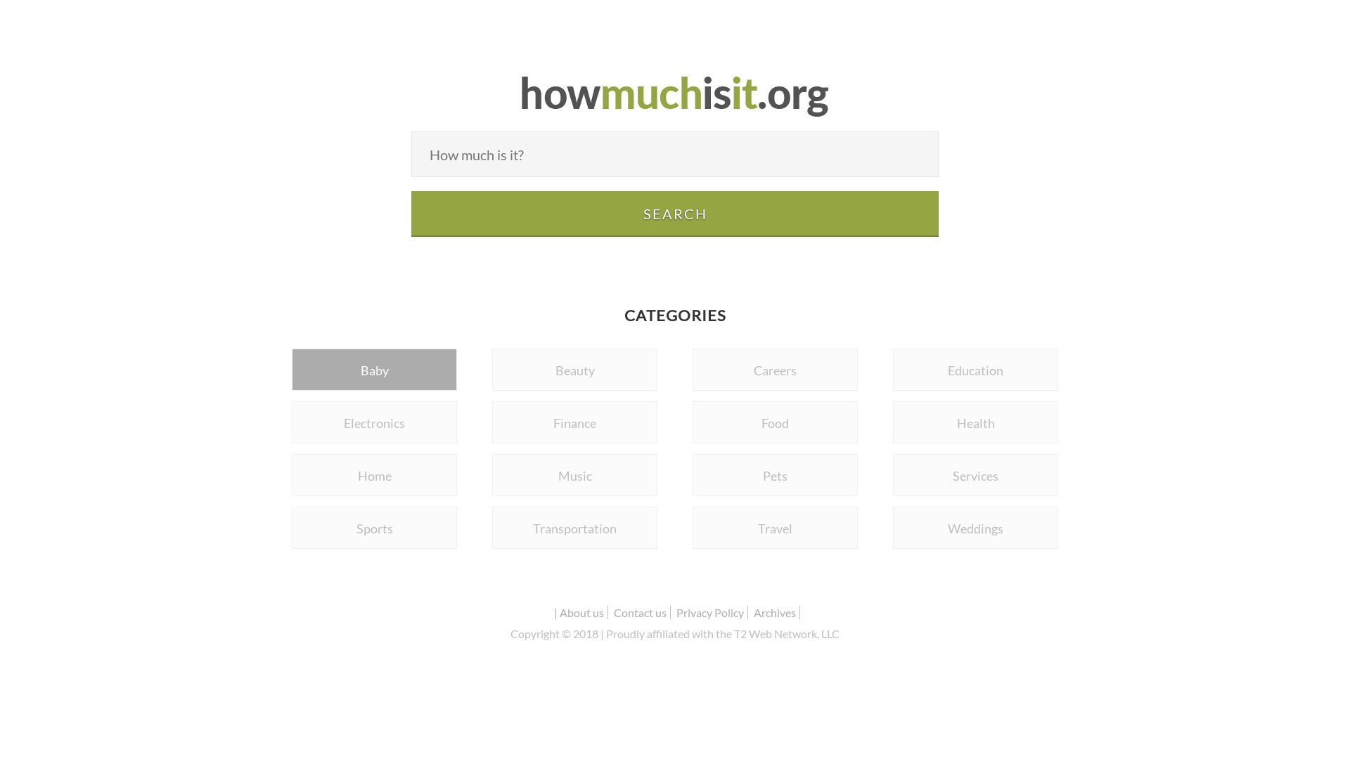 Estado web howmuchisit.org está   ONLINE