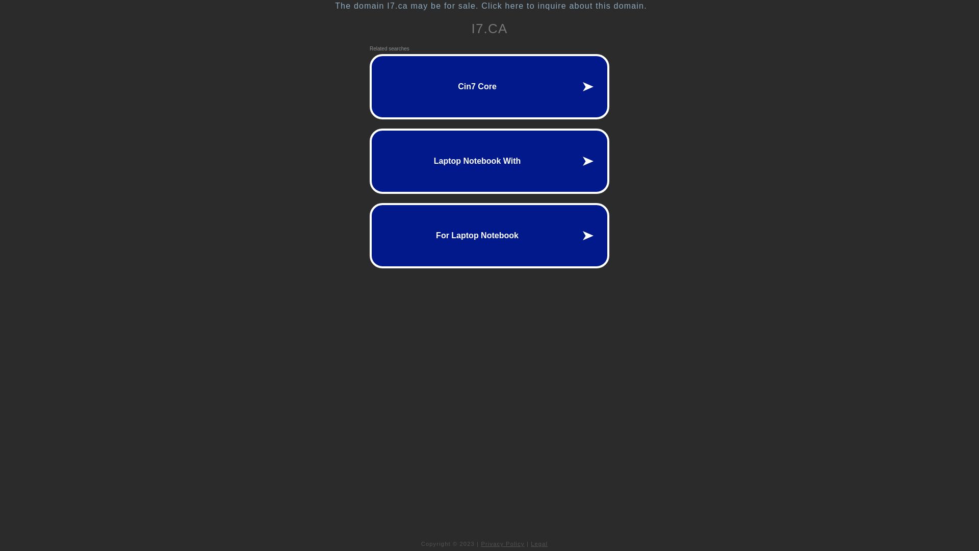 Estado web i7.ca está   ONLINE