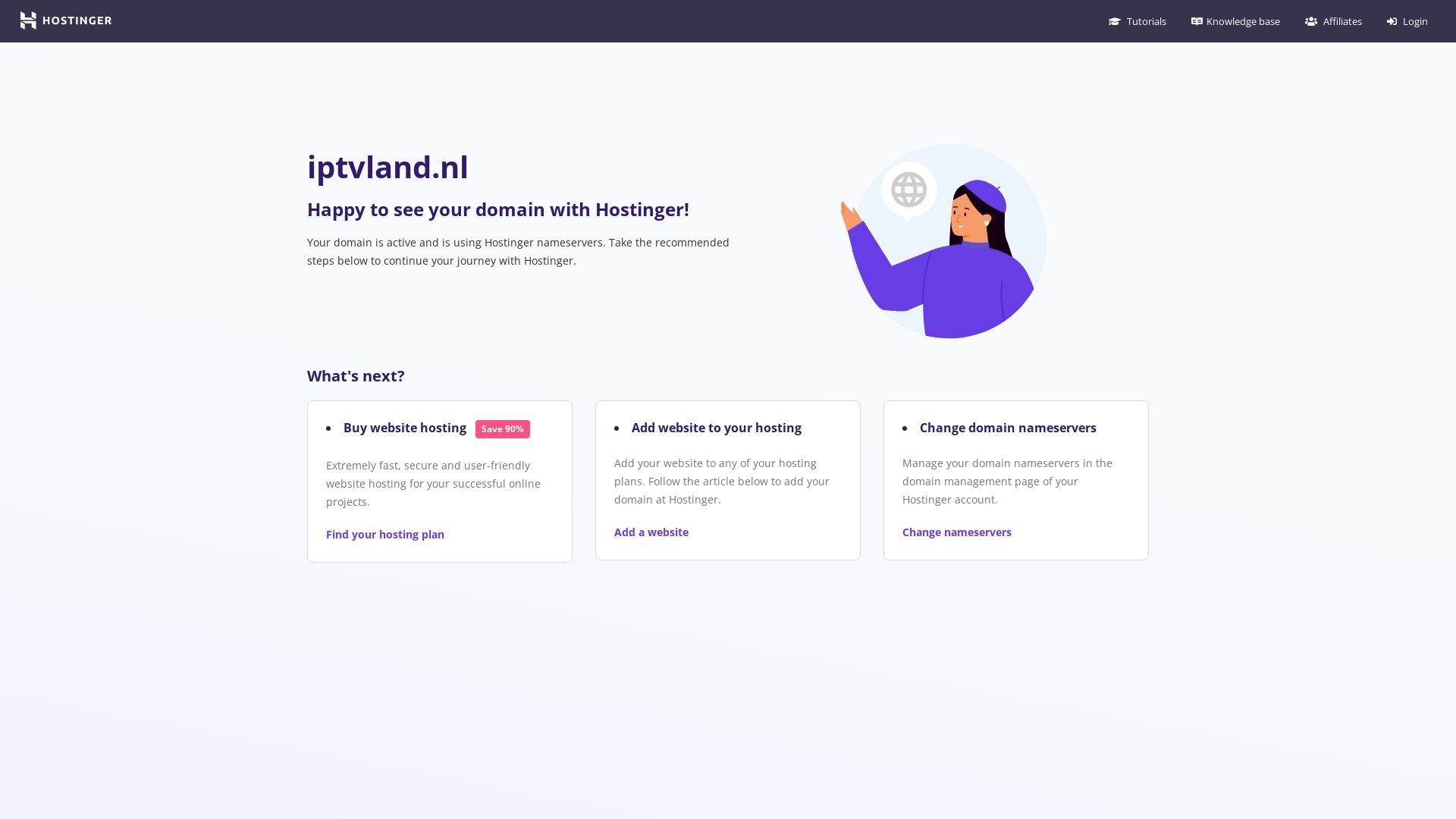 Estado web iptvland.nl está   ONLINE