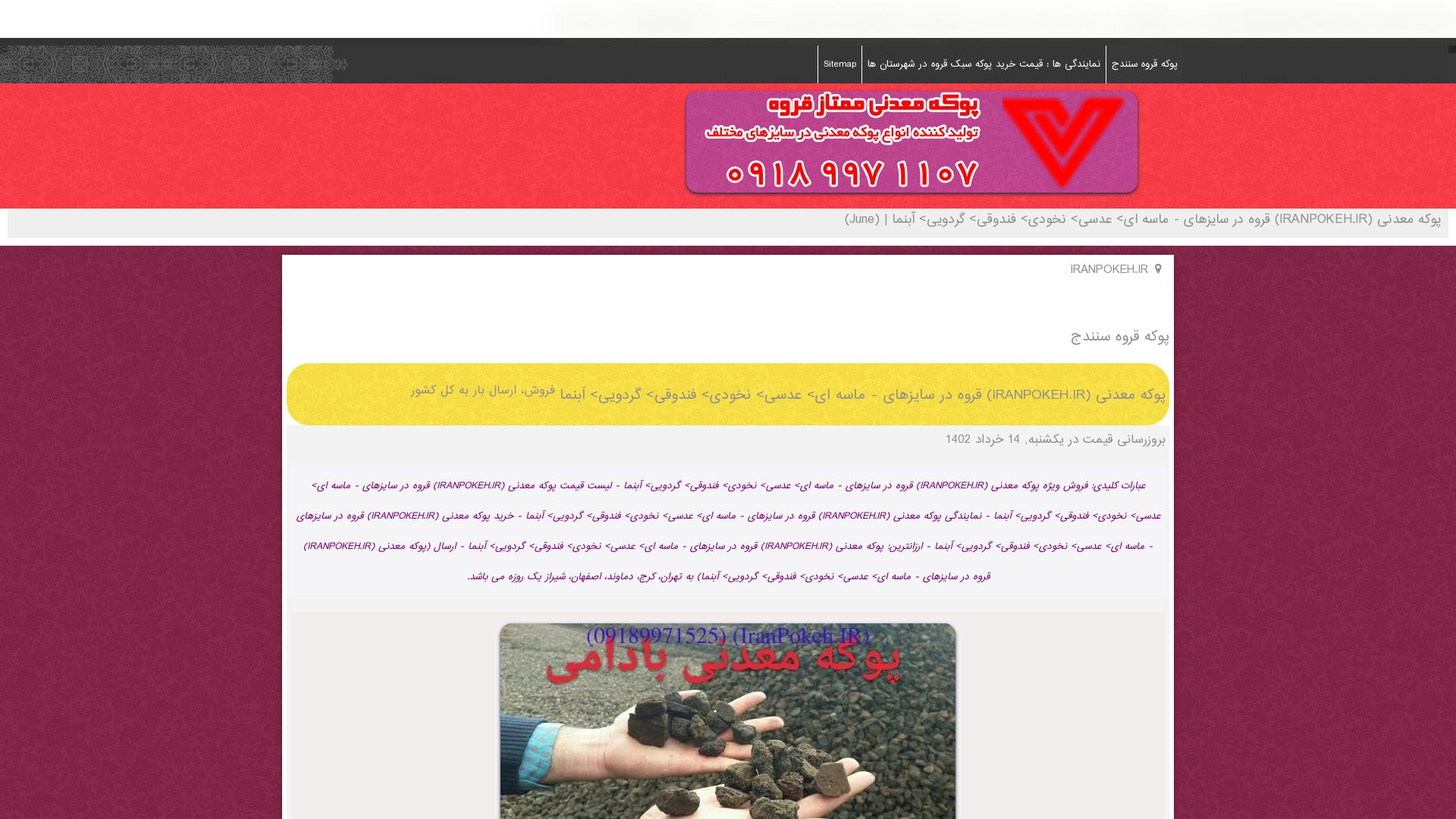 Estado web iranpokeh.ir está   ONLINE