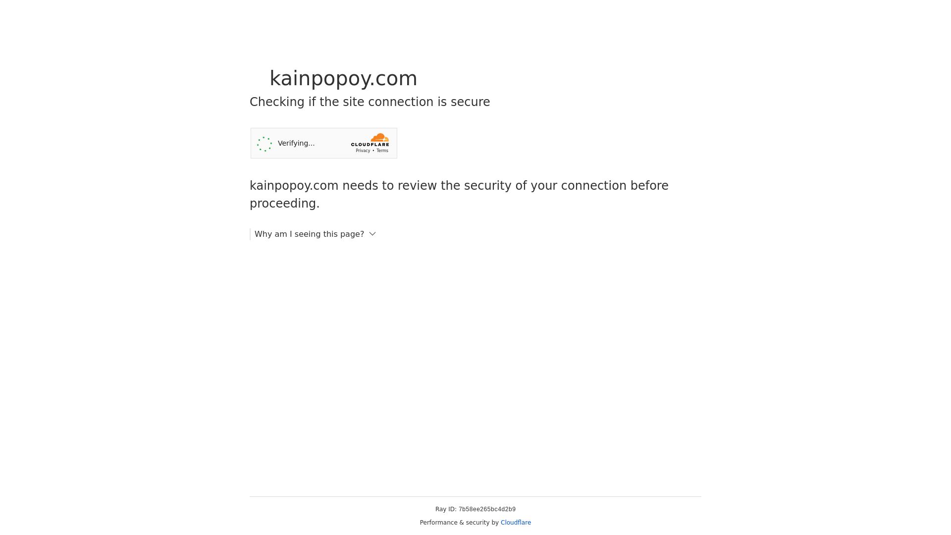 Estado web kainpopoy.com está   ONLINE