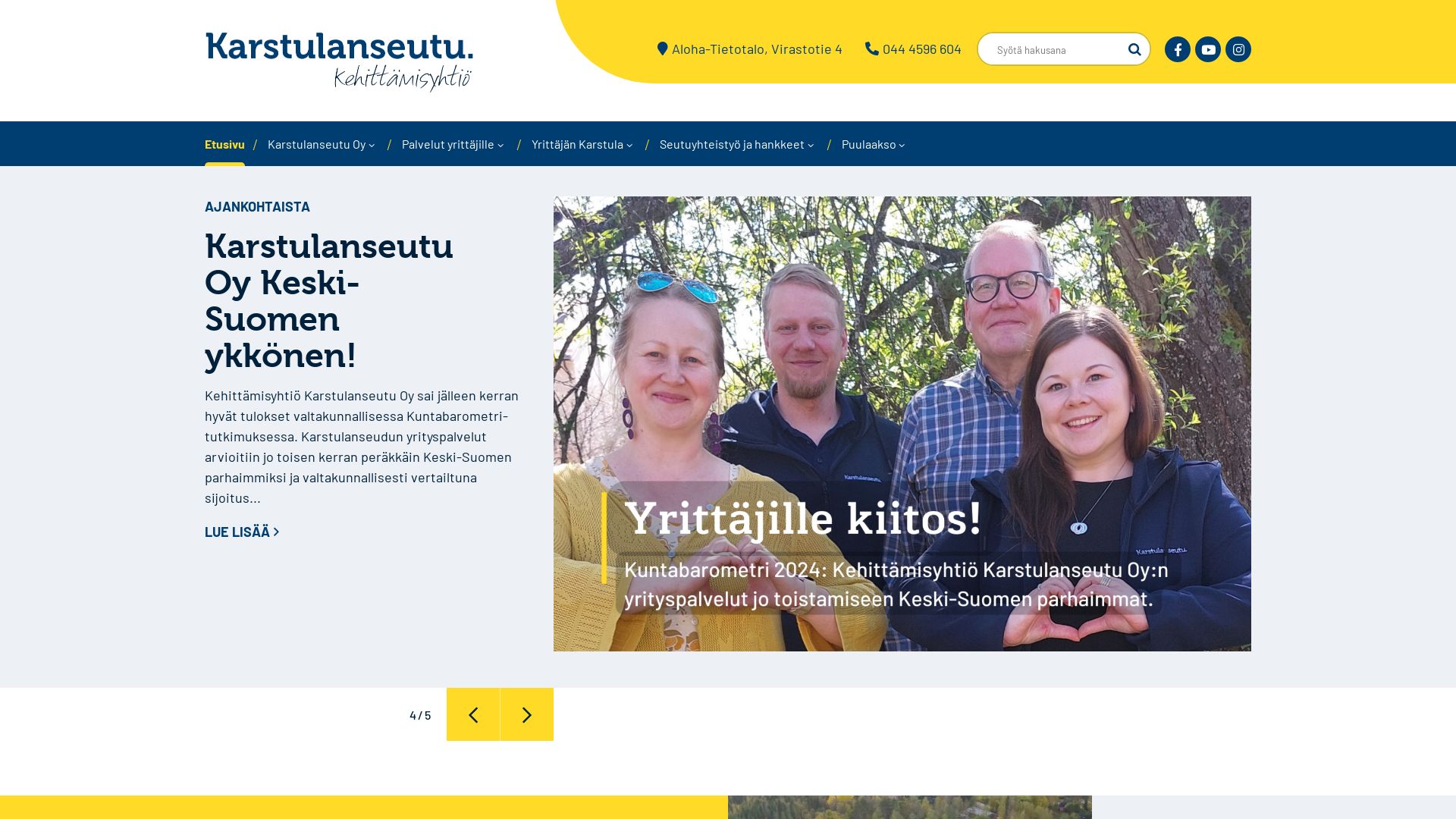 Estado web karstulanseutu.fi está   ONLINE