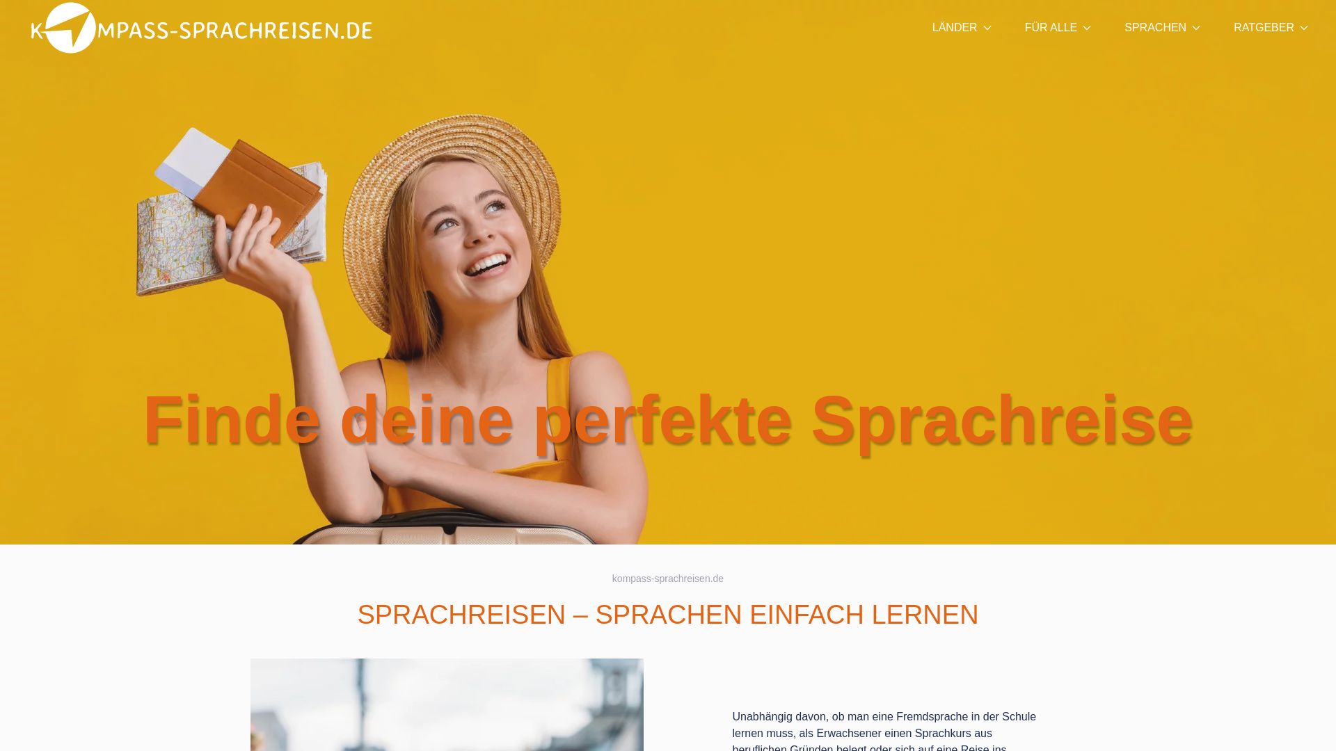Estado web kompass-sprachreisen.de está   ONLINE