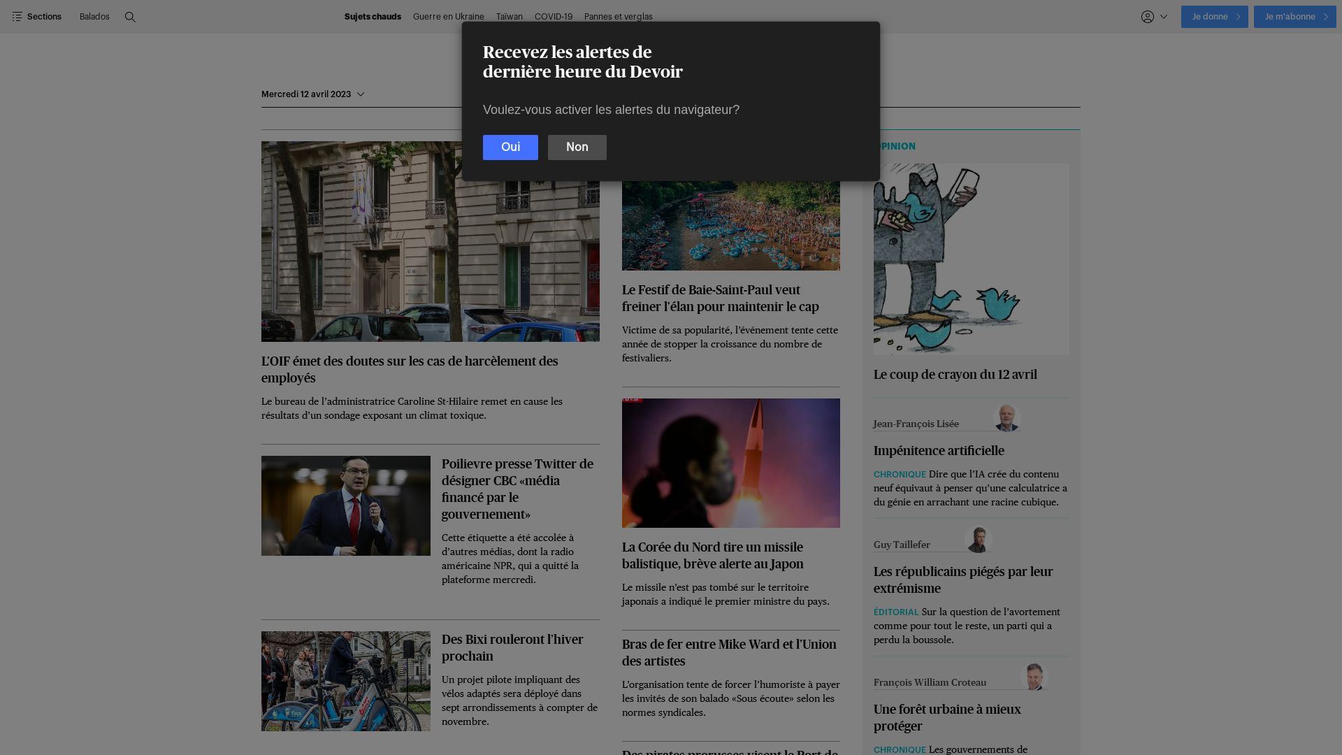 Estado web ledevoir.com está   ONLINE
