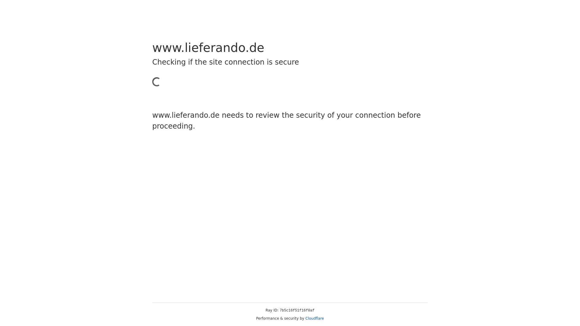 Estado web lieferando.de está   ONLINE