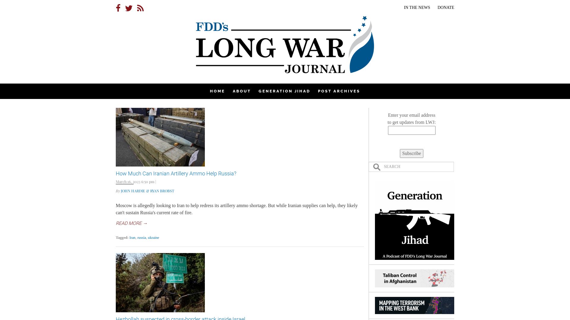 Estado web longwarjournal.org está   ONLINE