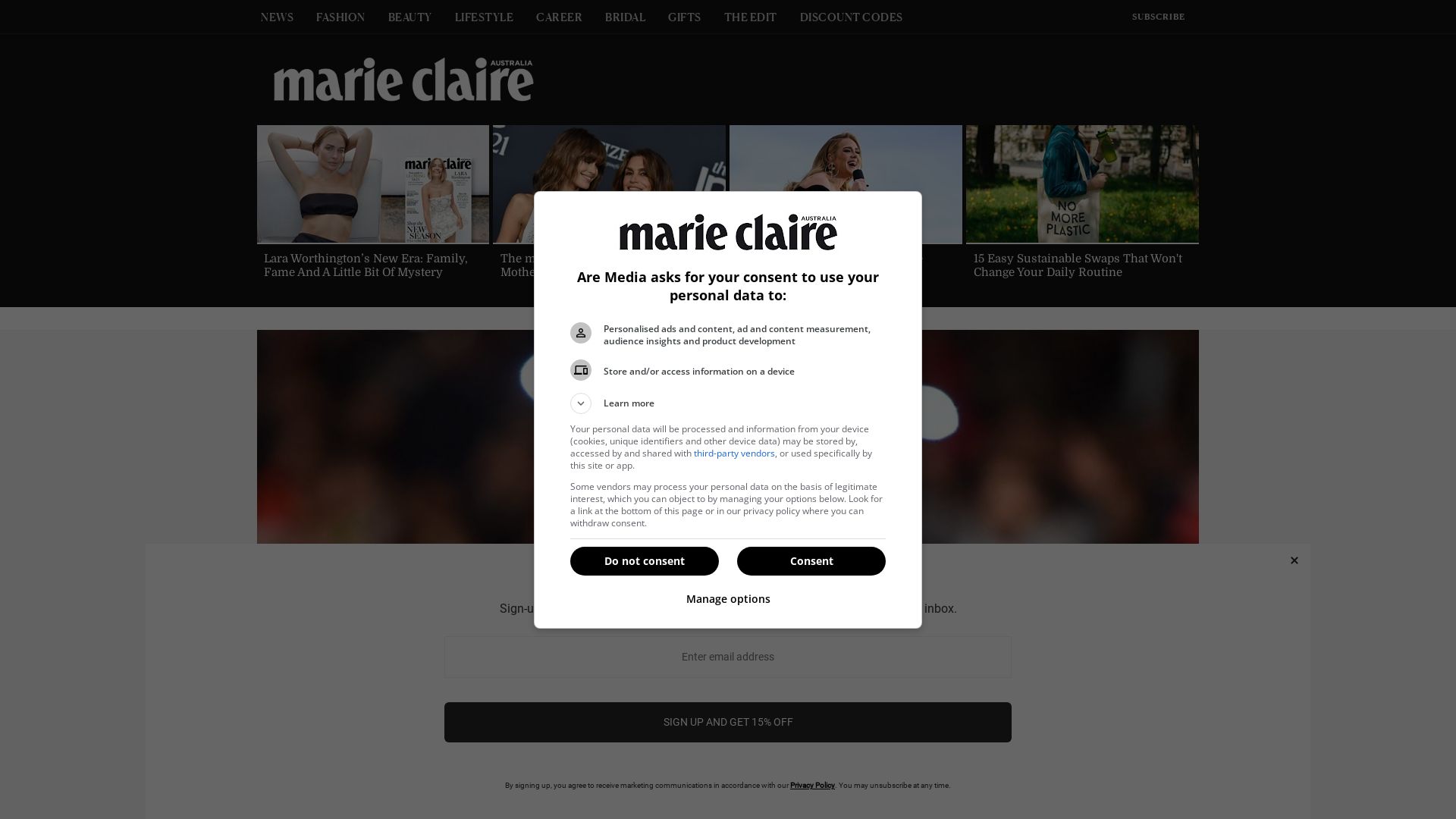 Estado web marieclaire.com.au está   ONLINE