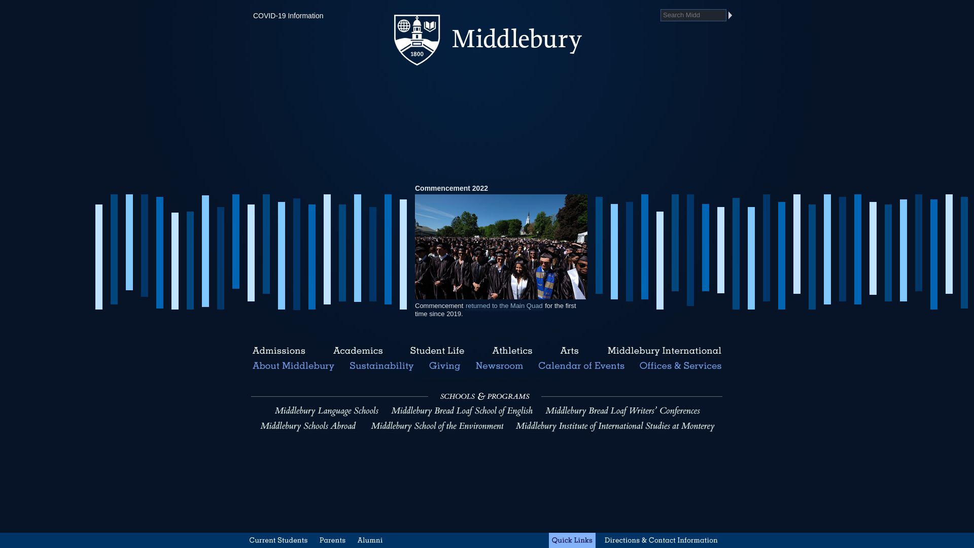 Estado web middlebury.edu está   ONLINE