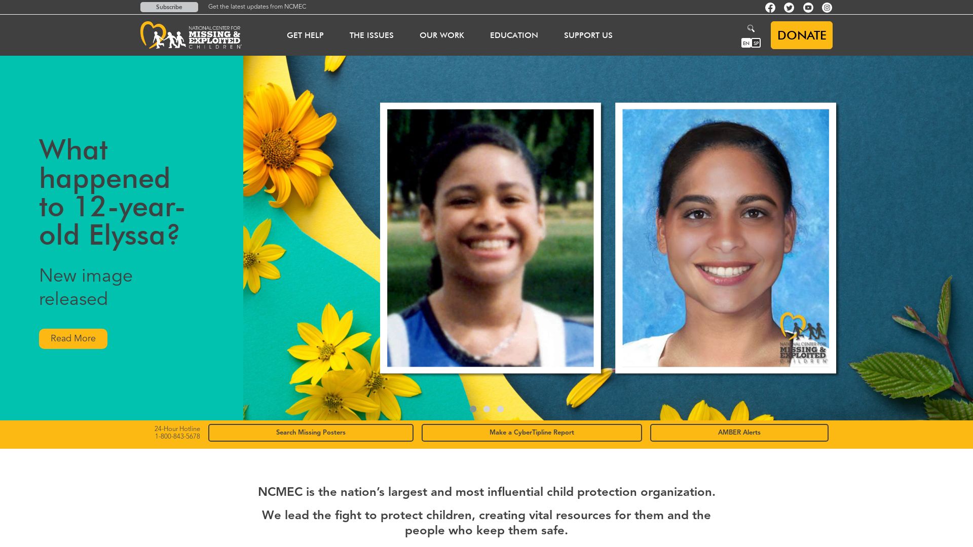 Missingkids.org Está ONLINE