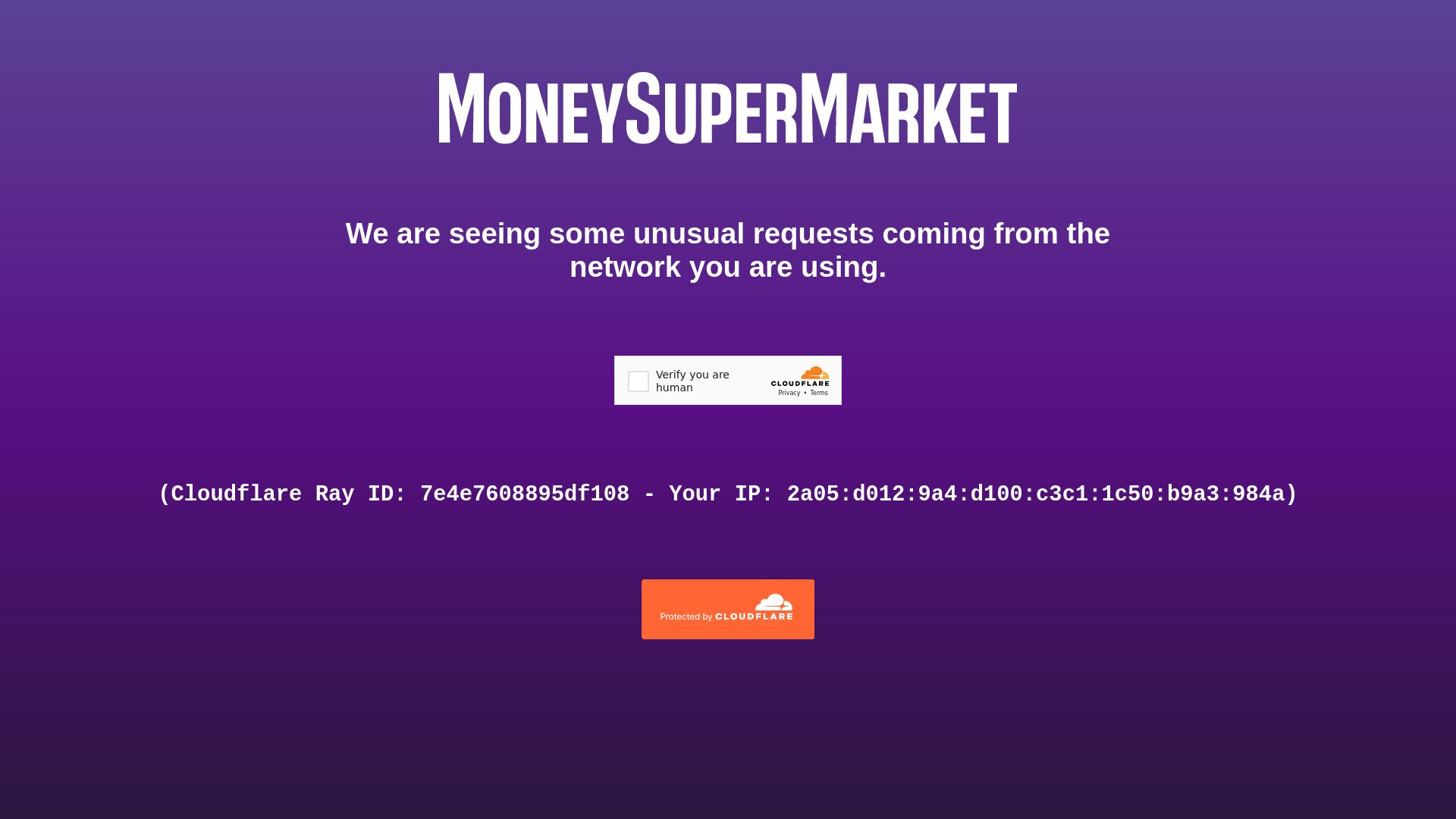 Estado web moneysupermarket.com está   ONLINE